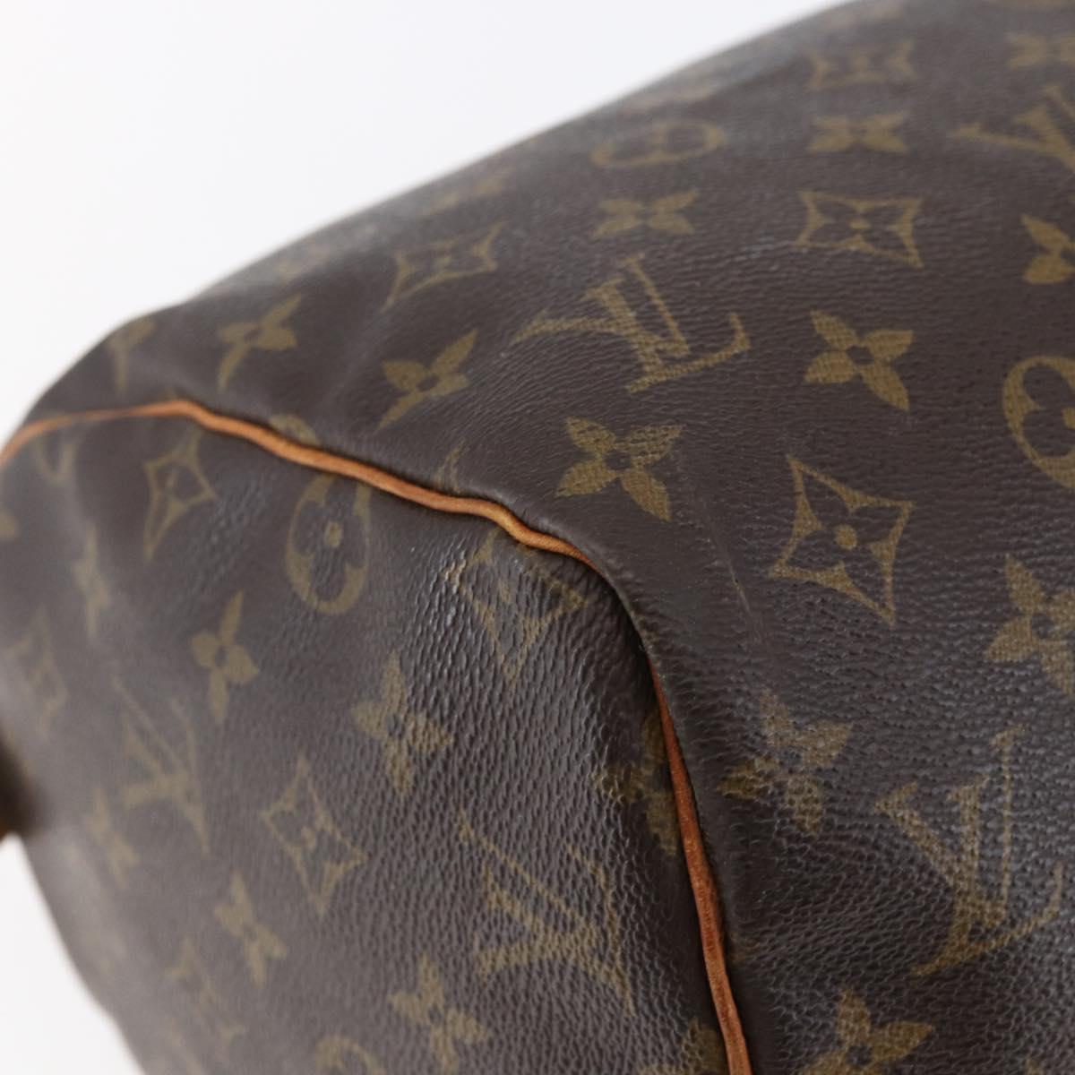 LOUIS VUITTON Monogram Speedy 30 Hand Bag M41526 LV Auth BA6666