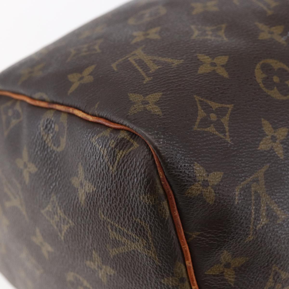 LOUIS VUITTON Monogram Speedy 30 Hand Bag M41526 LV Auth BA6666