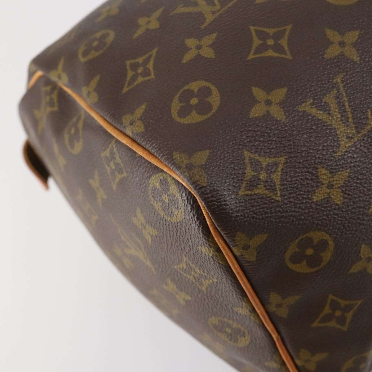 LOUIS VUITTON Monogram Speedy 35 Hand Bag M41524 LV Auth BA6667