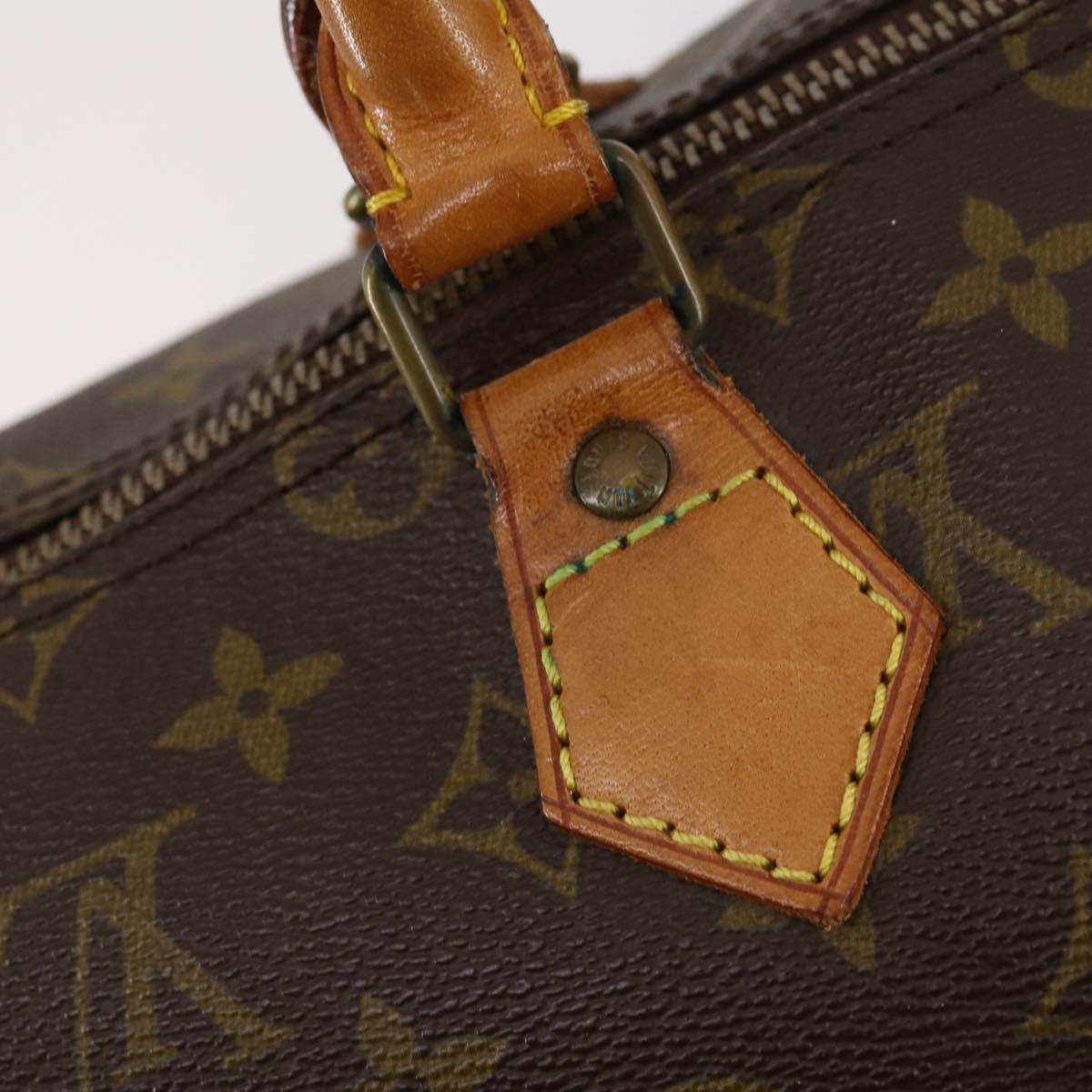 LOUIS VUITTON Monogram Speedy 35 Hand Bag M41524 LV Auth BA6667