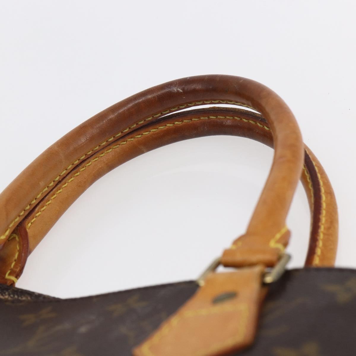 LOUIS VUITTON Monogram Sac Plat Hand Bag M51140 LV Auth BA6669
