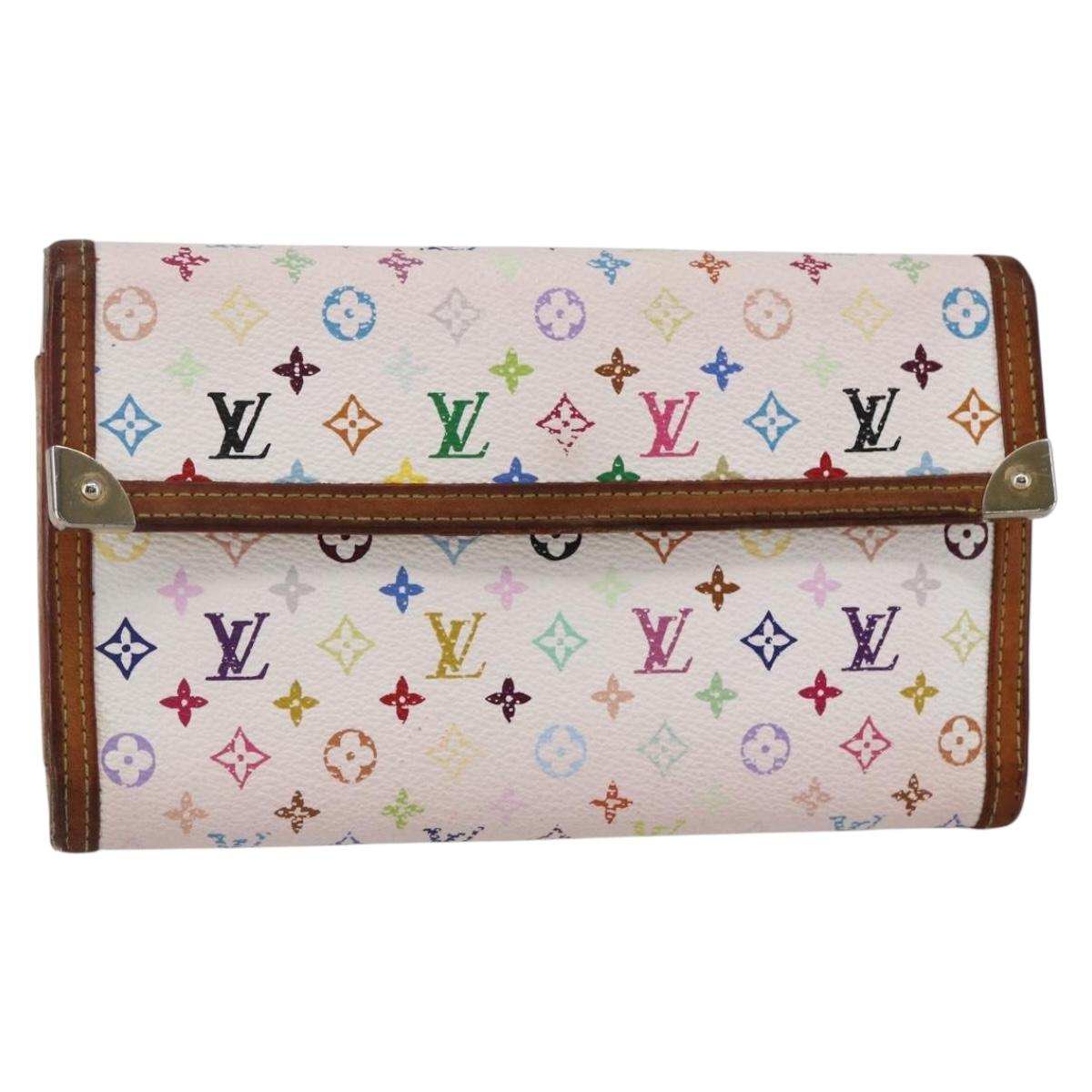 LOUIS VUITTON Multicolor Porte Tresor International Wallet M92659 Auth BA6674