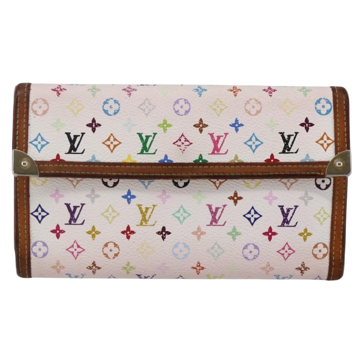 LOUIS VUITTON Multicolor Porte Tresor International Wallet M92659 Auth BA6674