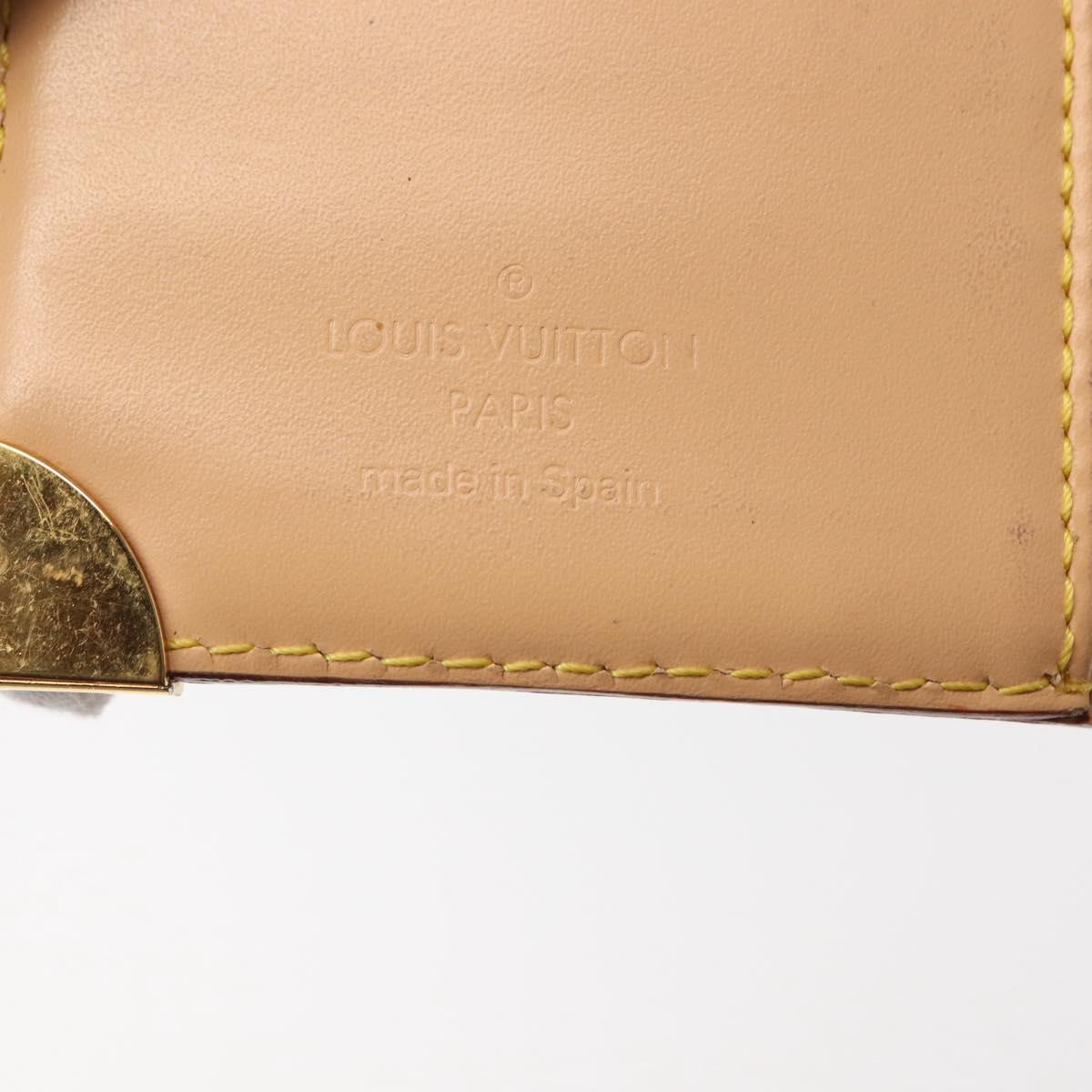 LOUIS VUITTON Multicolor Agenda PM Day Planner Cover Black R20895 LV Auth BA6675