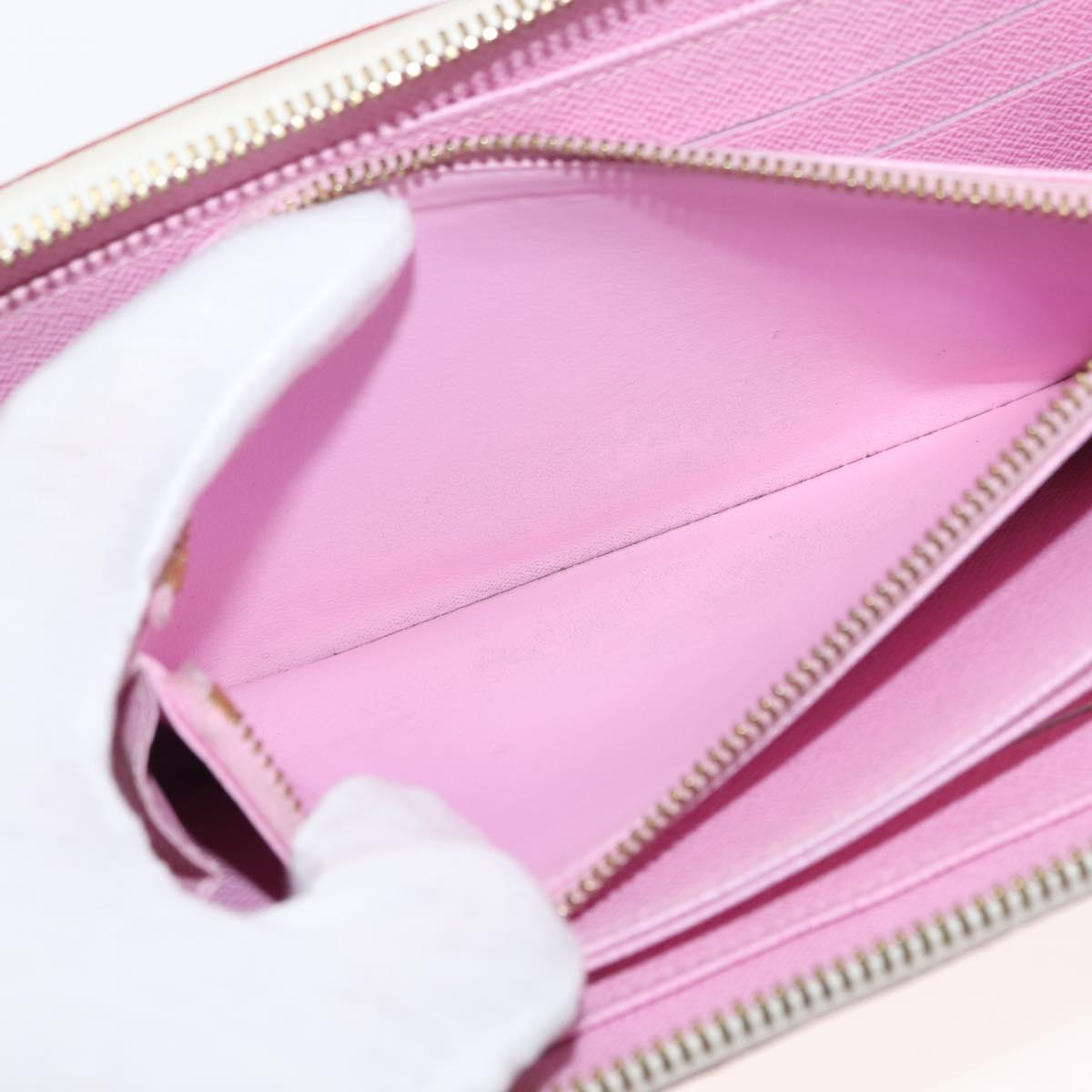 LOUIS VUITTON Monogram Multicolor Zippy Wallet Wallet White M60241 Auth BA6676