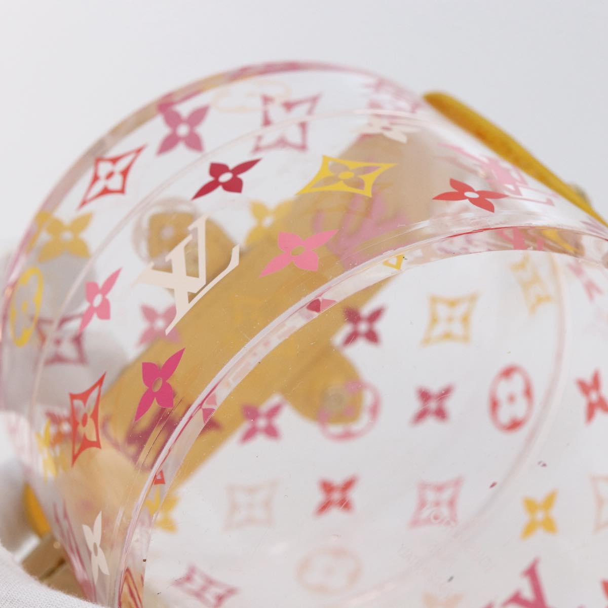 LOUIS VUITTON Boite Scott Accessory Case plastic Clear GI0901 LV Auth BA6677A