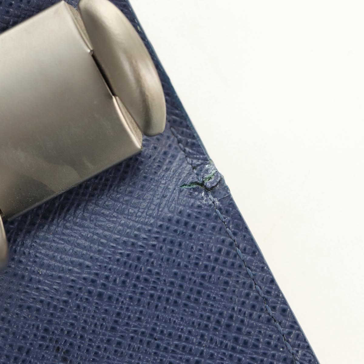 LOUIS VUITTON Epi Agenda MM Day Planner Cover Blue Myrtille R2004G Auth BA6678