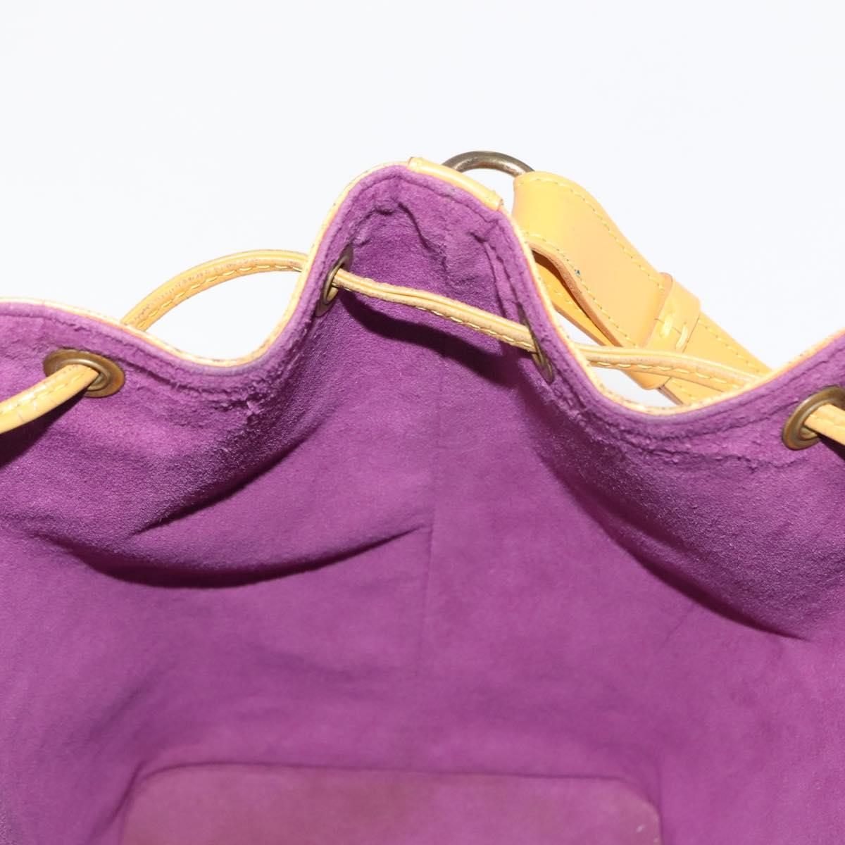 LOUIS VUITTON Epi Petit Noe Shoulder Bag Yellow M44109 LV Auth BA6680