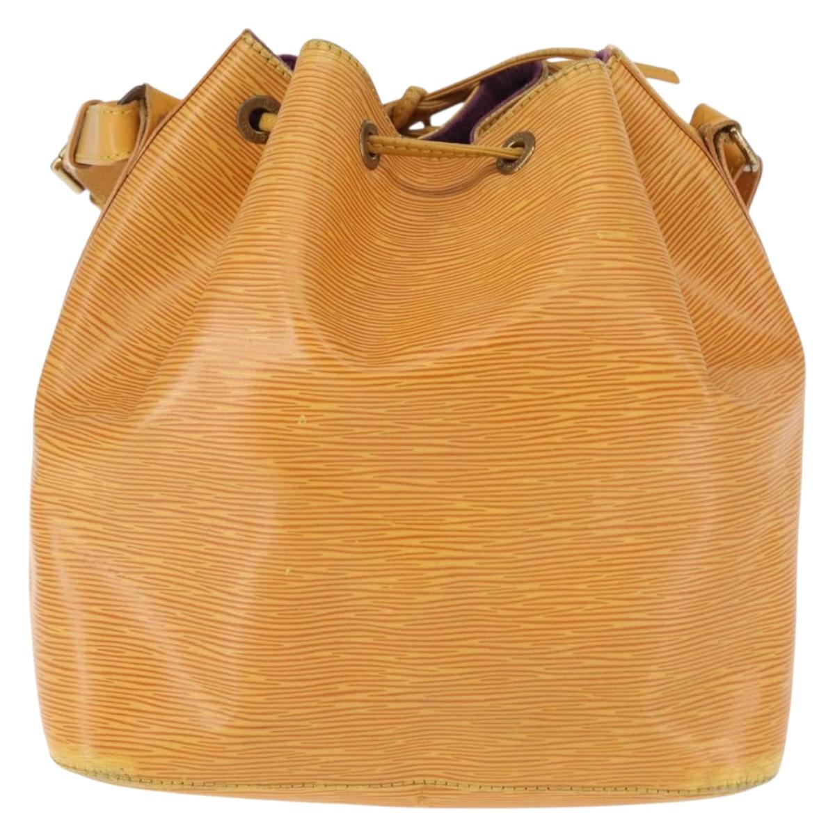 LOUIS VUITTON Epi Petit Noe Shoulder Bag Yellow M44109 LV Auth BA6680