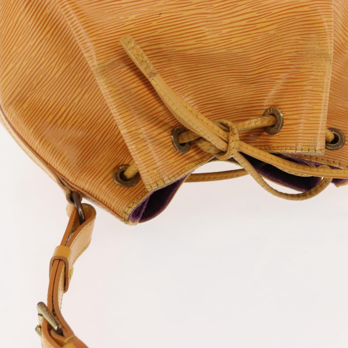 LOUIS VUITTON Epi Petit Noe Shoulder Bag Yellow M44109 LV Auth BA6680