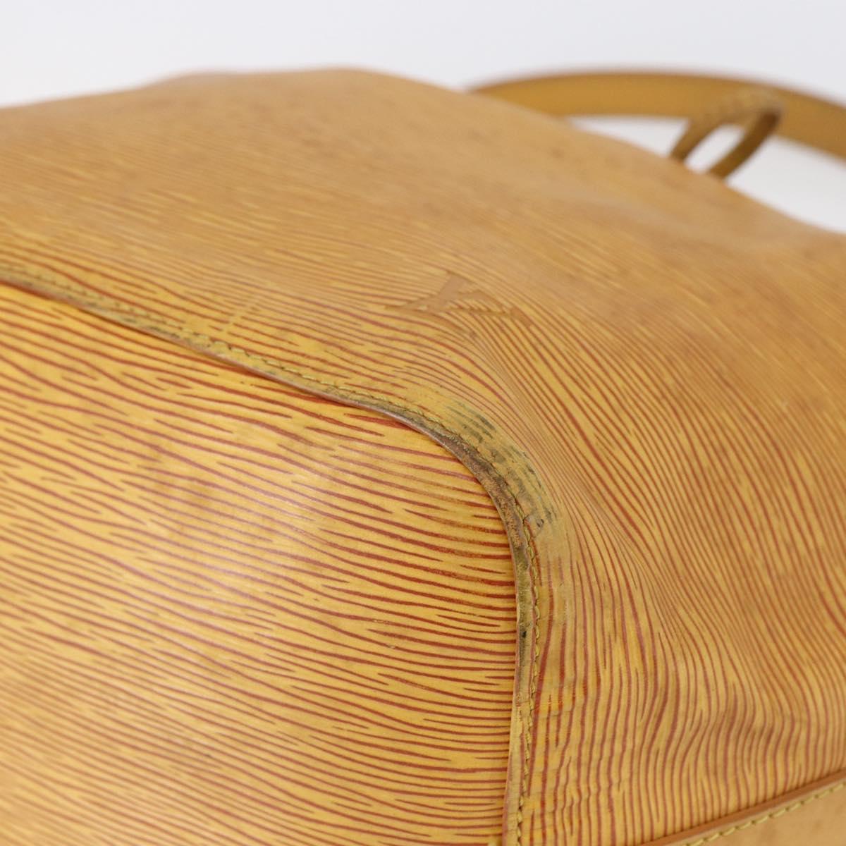 LOUIS VUITTON Epi Petit Noe Shoulder Bag Yellow M44109 LV Auth BA6681