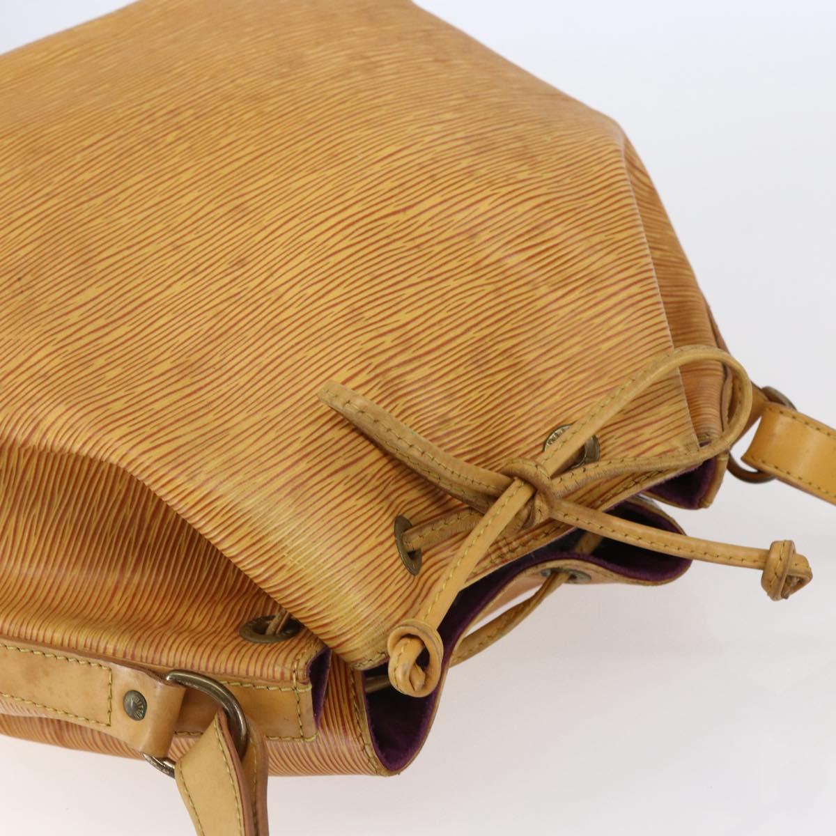 LOUIS VUITTON Epi Petit Noe Shoulder Bag Yellow M44109 LV Auth BA6681