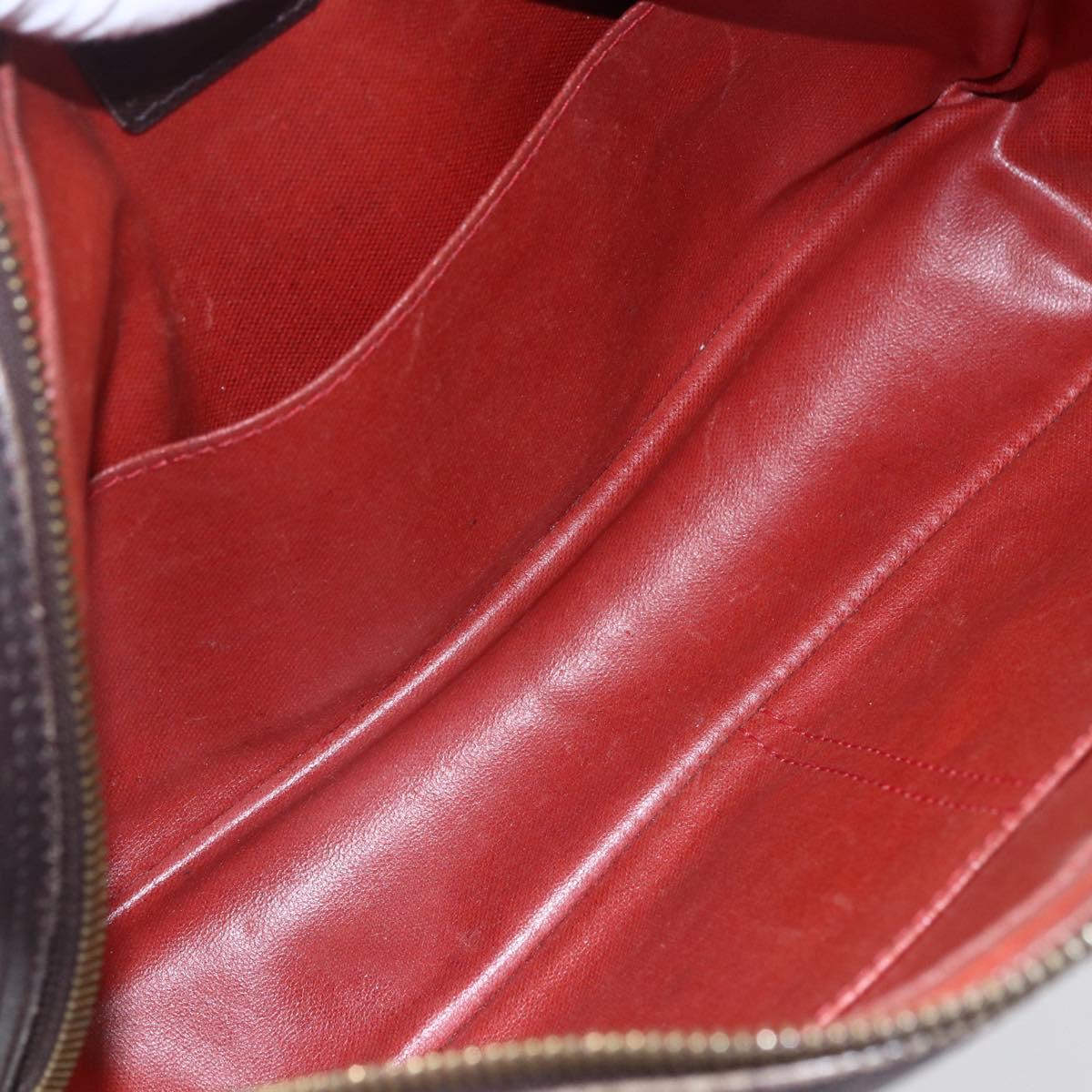 LOUIS VUITTON Damier Ebene Trousse Toilette Clutch Bag N47623 LV Auth BA6684