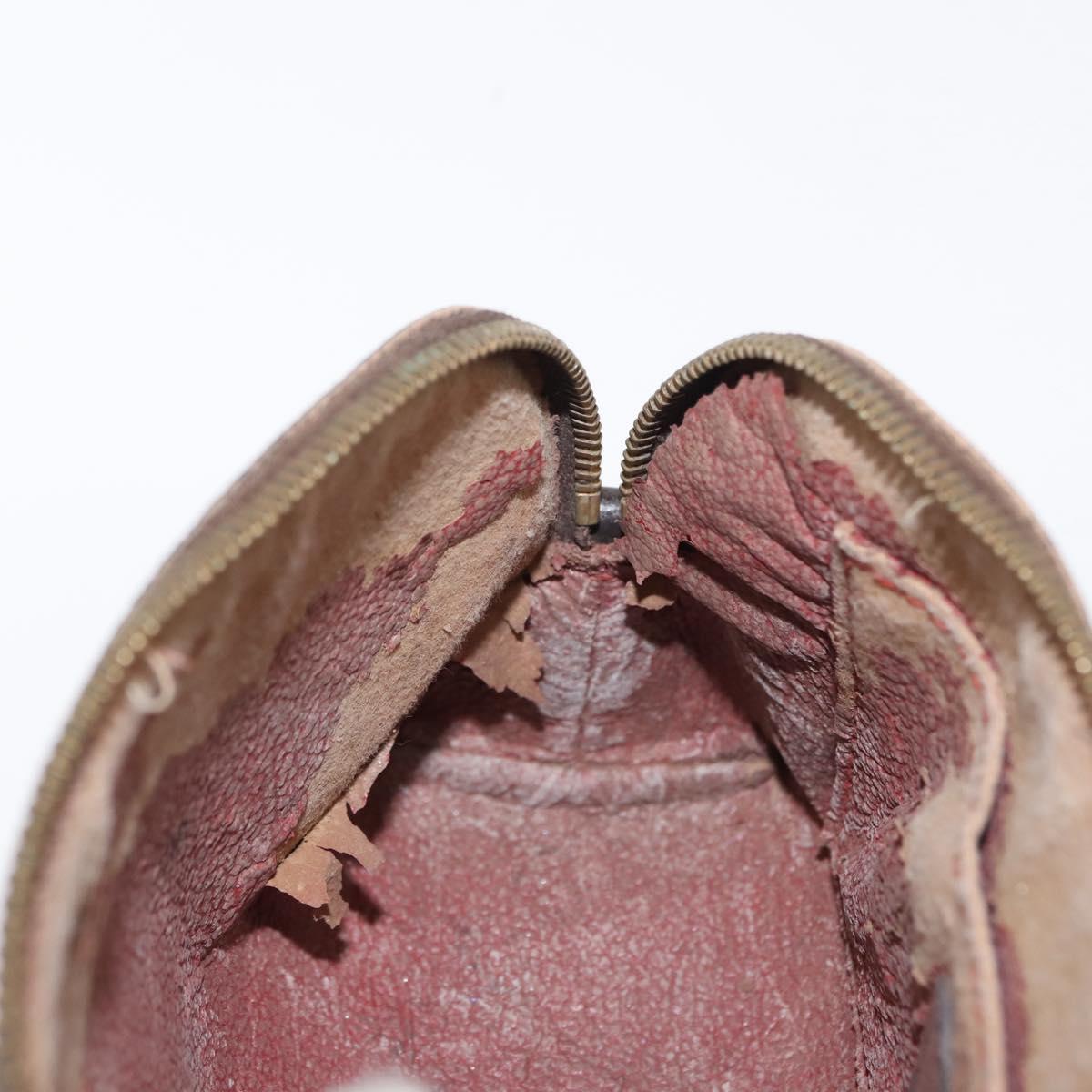 LOUIS VUITTON Damier Ebene Pochette Cosmetic PM Pouch N47516 LV Auth BA6685