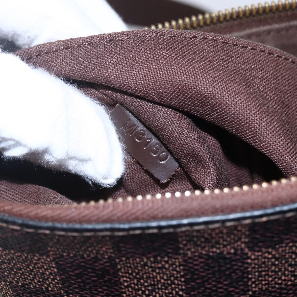 LOUIS VUITTON Damier Ebene Pochette Platt Brooklyn Bag N41100 LV Auth BA6686