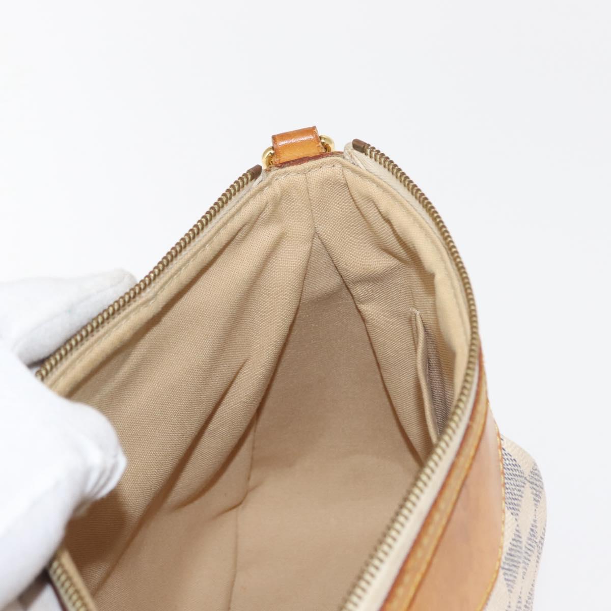 LOUIS VUITTON Damier Azur Siracusa PM Shoulder Bag N41113 LV Auth BA6689