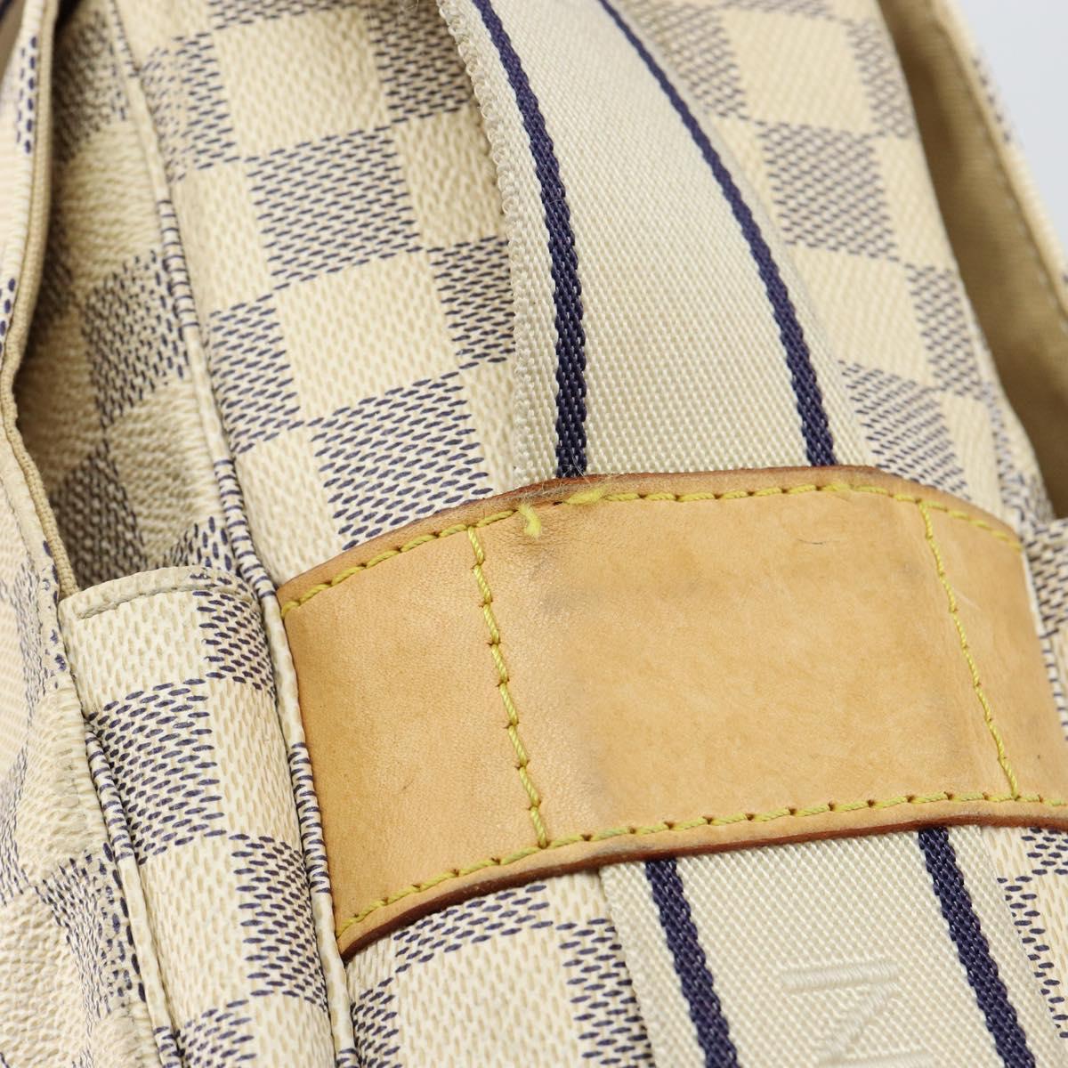 LOUIS VUITTON Damier Azur Naviglio Shoulder Bag N51189 LV Auth BA6690