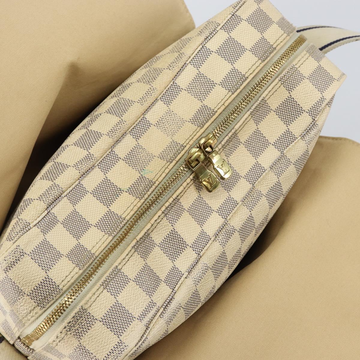 LOUIS VUITTON Damier Azur Naviglio Shoulder Bag N51189 LV Auth BA6690