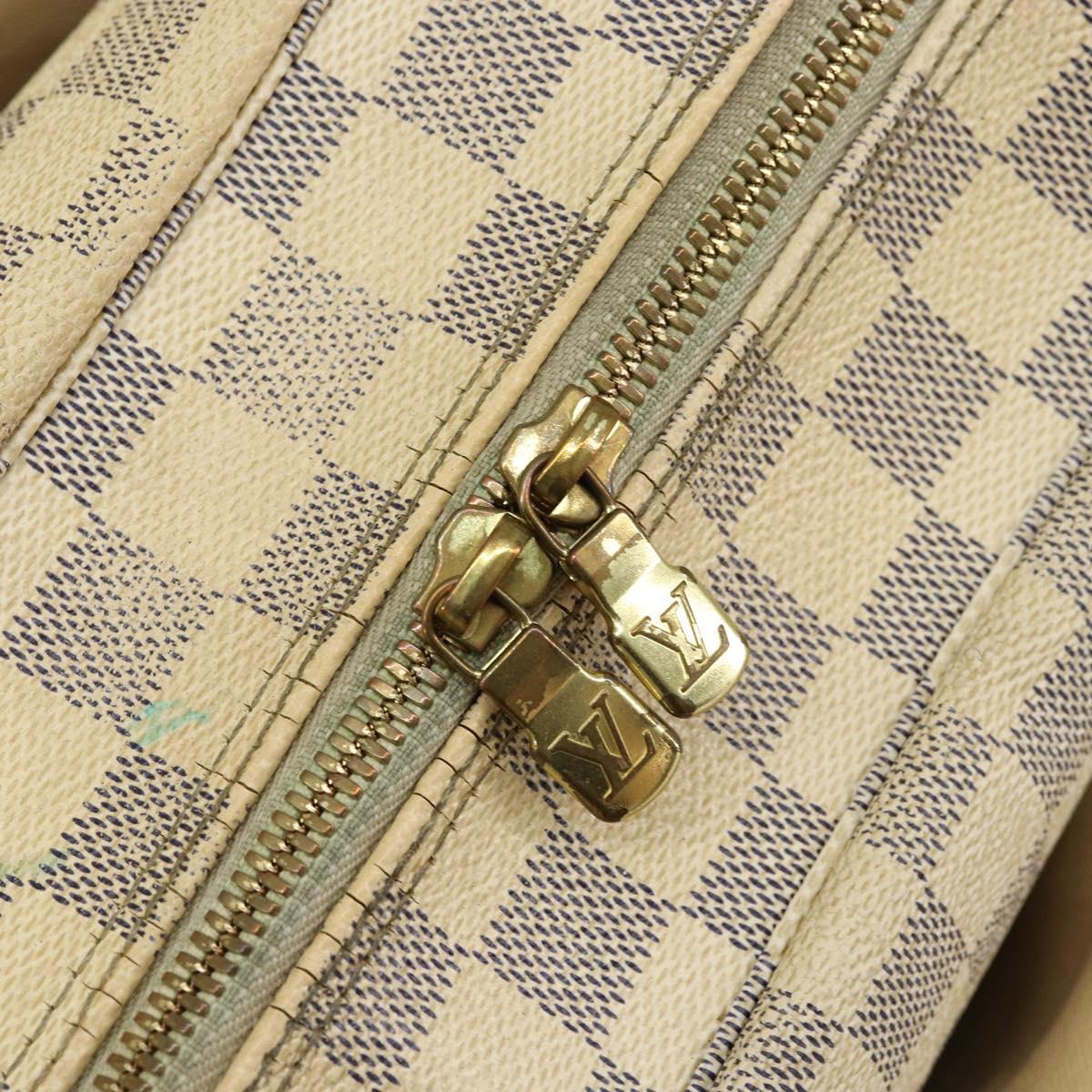 LOUIS VUITTON Damier Azur Naviglio Shoulder Bag N51189 LV Auth BA6690