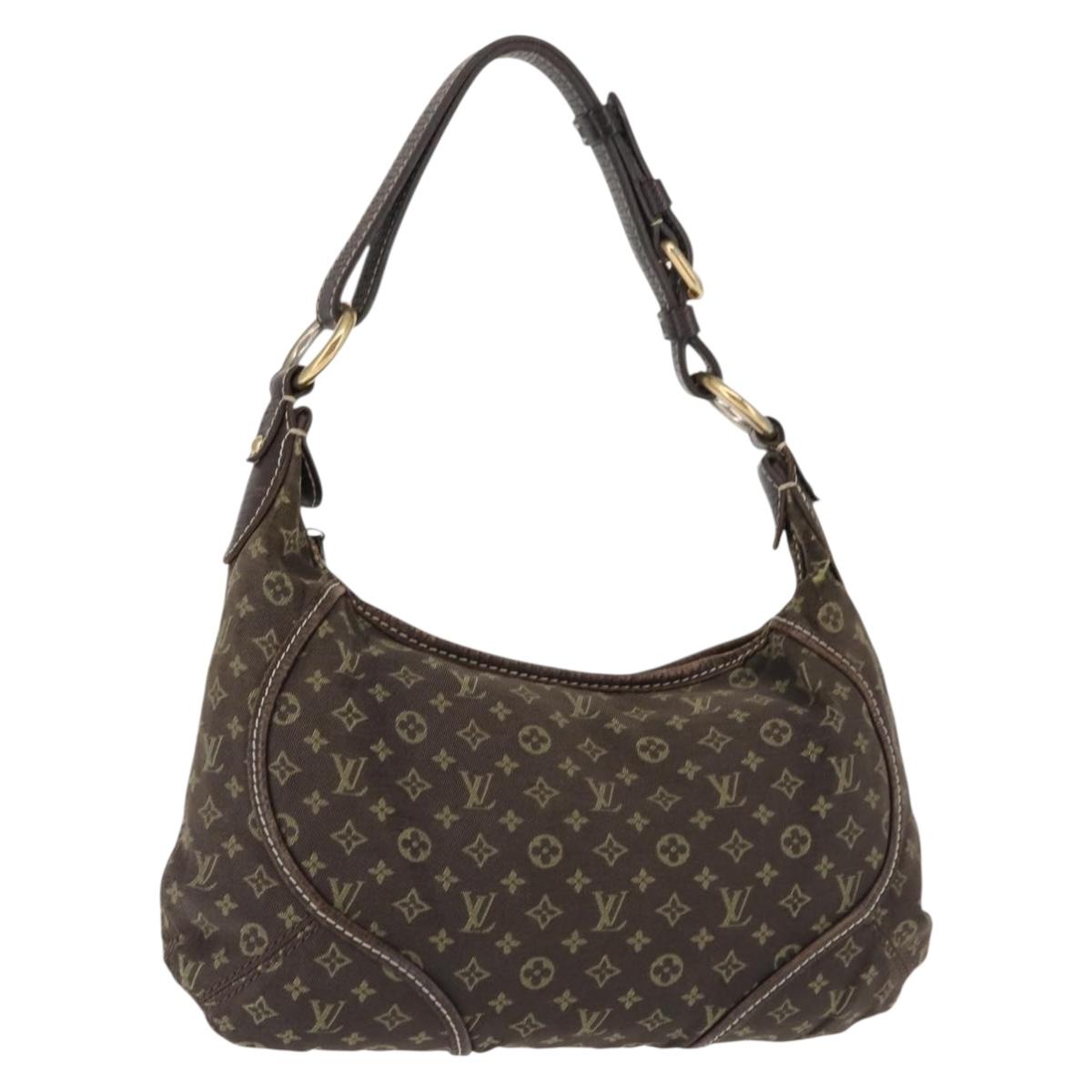 LOUIS VUITTON Monogram Mini Manon PM Shoulder Bag Ebene M95621 LV Auth BA6691