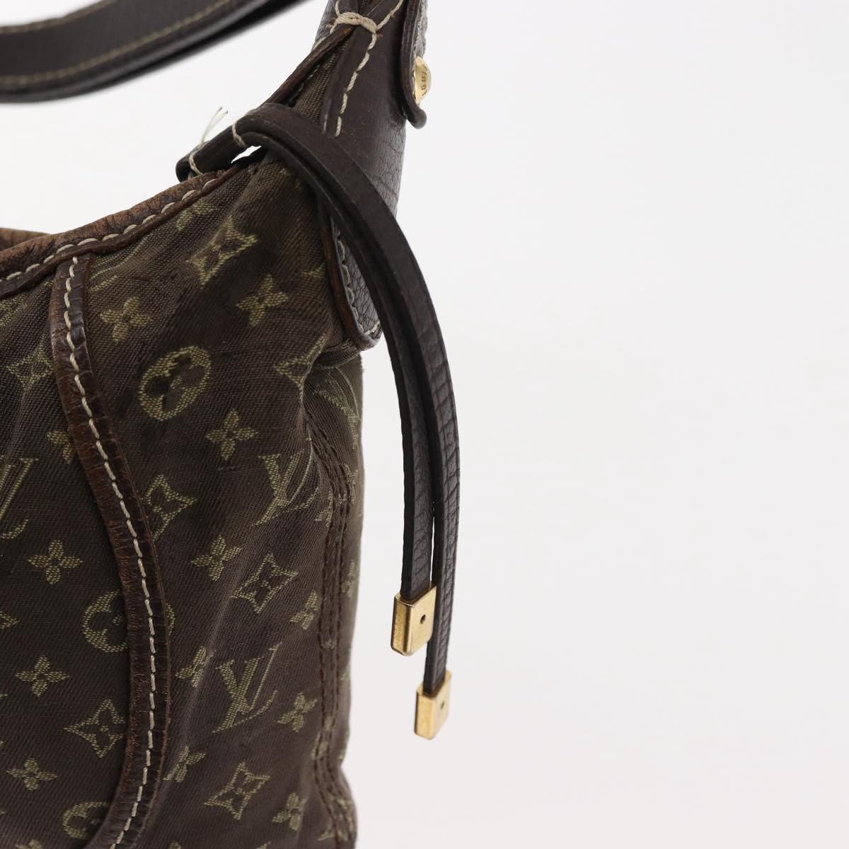 LOUIS VUITTON Monogram Mini Manon PM Shoulder Bag Ebene M95621 LV Auth BA6691