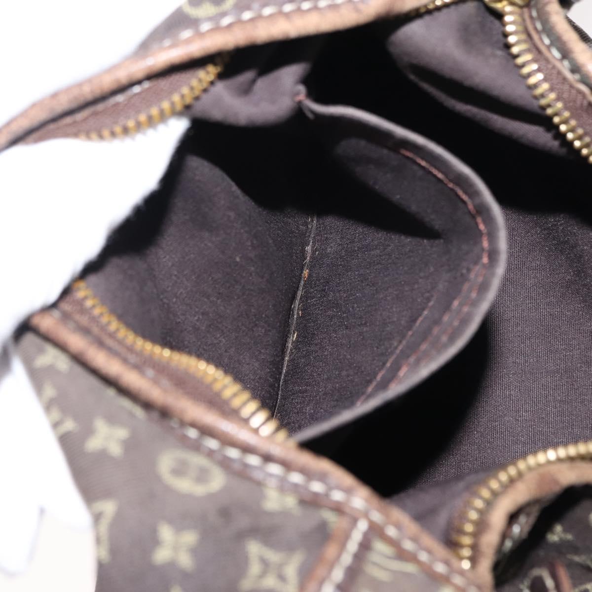 LOUIS VUITTON Monogram Mini Manon PM Shoulder Bag Ebene M95621 LV Auth BA6691