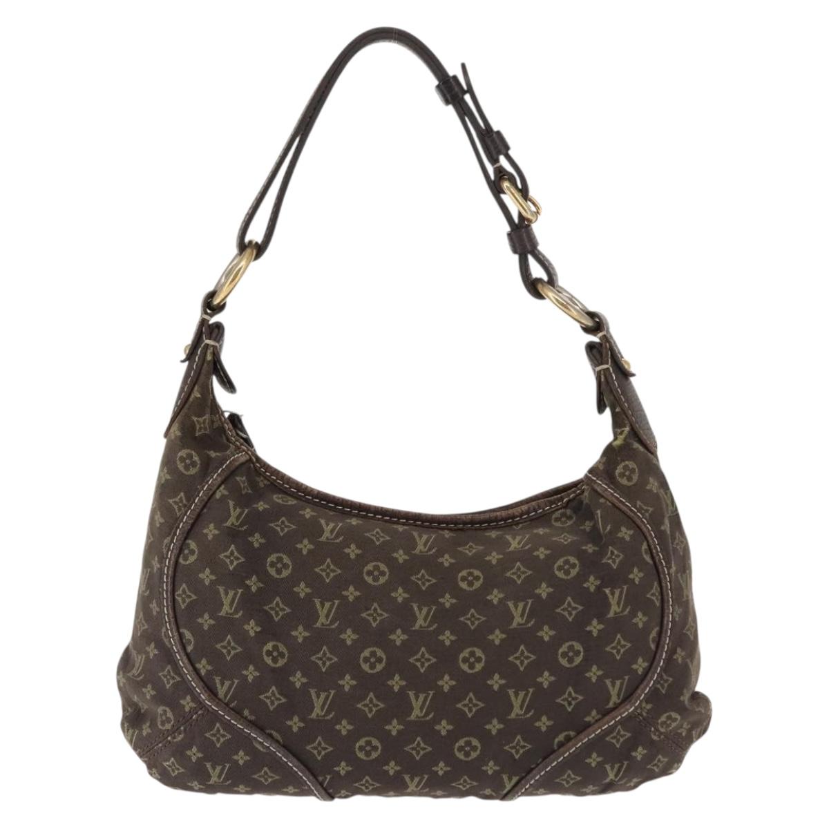LOUIS VUITTON Monogram Mini Manon PM Shoulder Bag Ebene M95621 LV Auth BA6691