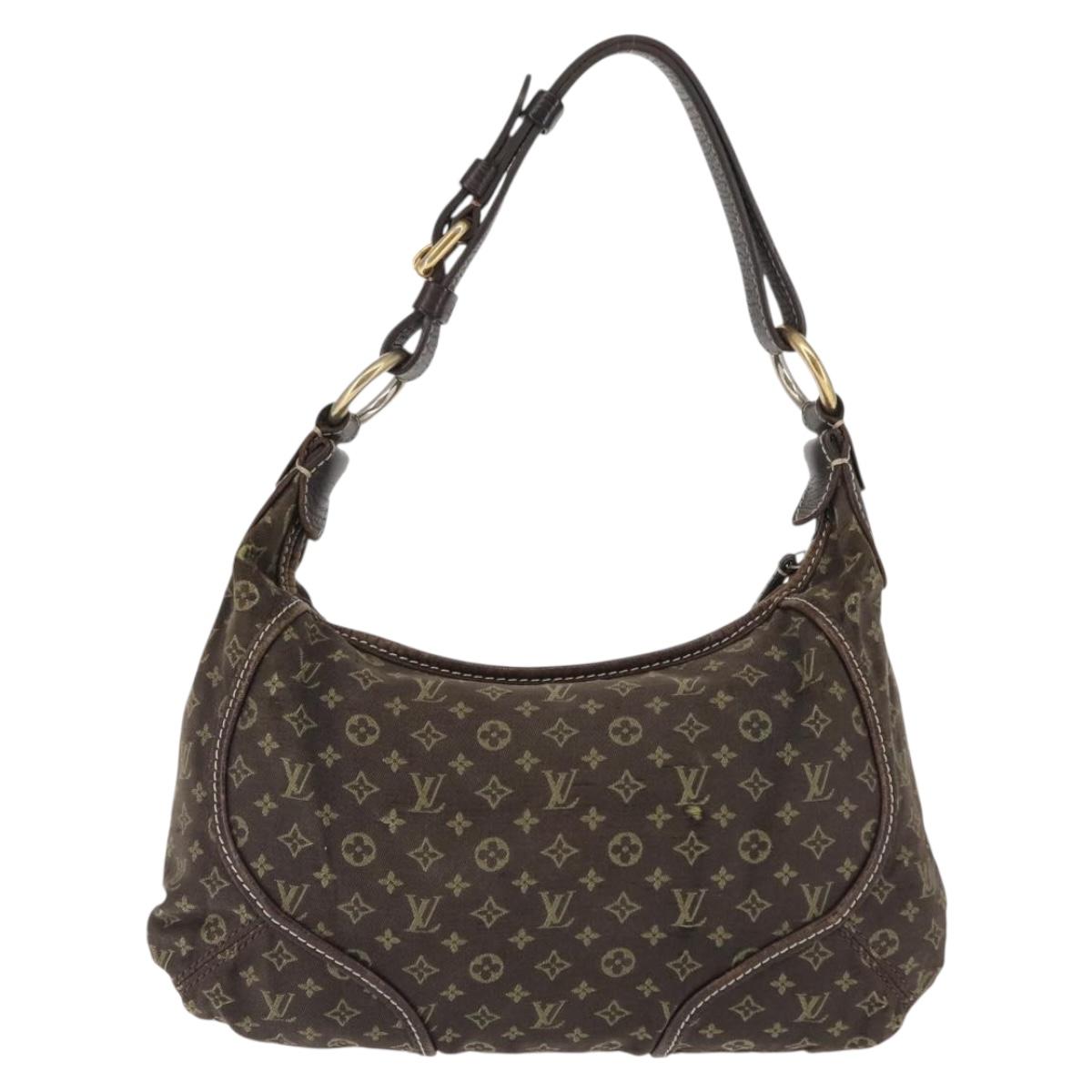 LOUIS VUITTON Monogram Mini Manon PM Shoulder Bag Ebene M95621 LV Auth BA6691