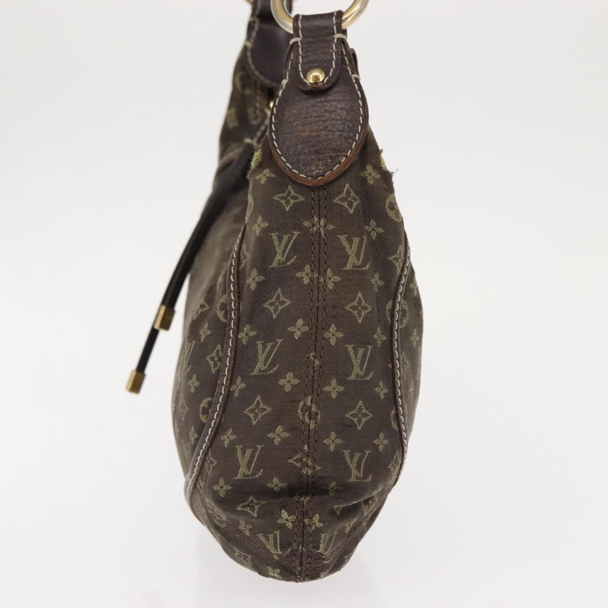 LOUIS VUITTON Monogram Mini Manon PM Shoulder Bag Ebene M95621 LV Auth BA6691