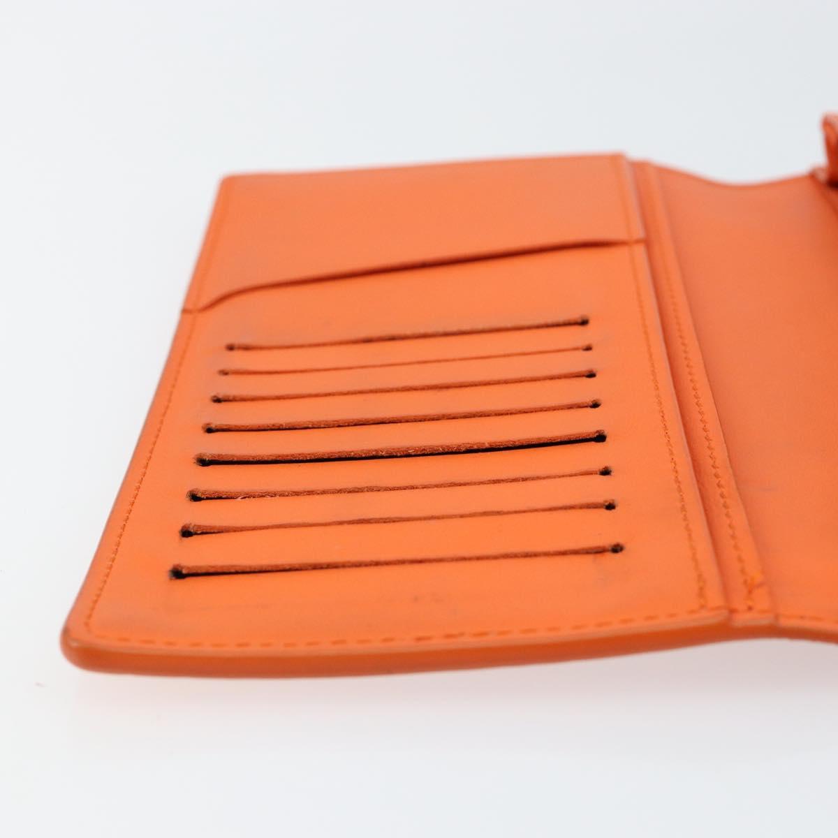 LOUIS VUITTON Aerogram Portefeuille Braza Long Wallet Orange M81153 Auth BA6692