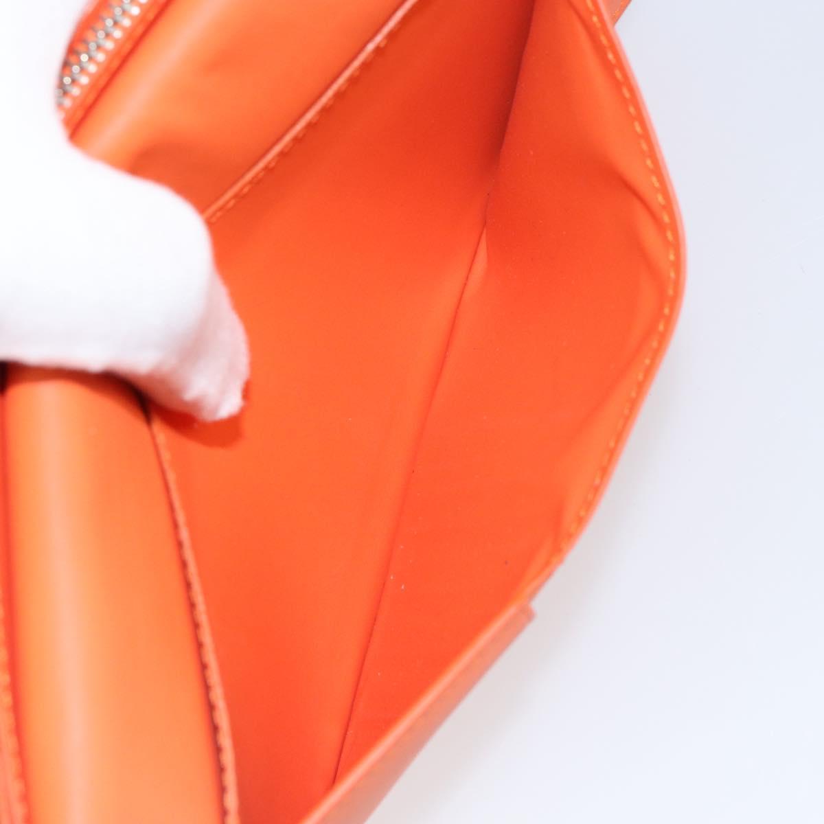 LOUIS VUITTON Aerogram Portefeuille Braza Long Wallet Orange M81153 Auth BA6692