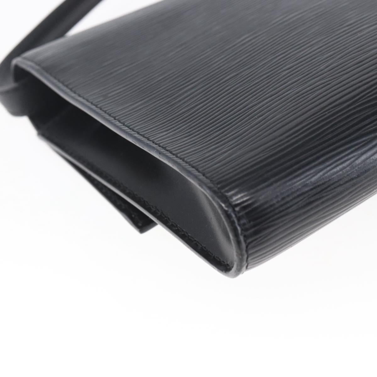 LOUIS VUITTON Epi Pochette Arche Shoulder Bag Black Noir M52572 LV Auth BA6693