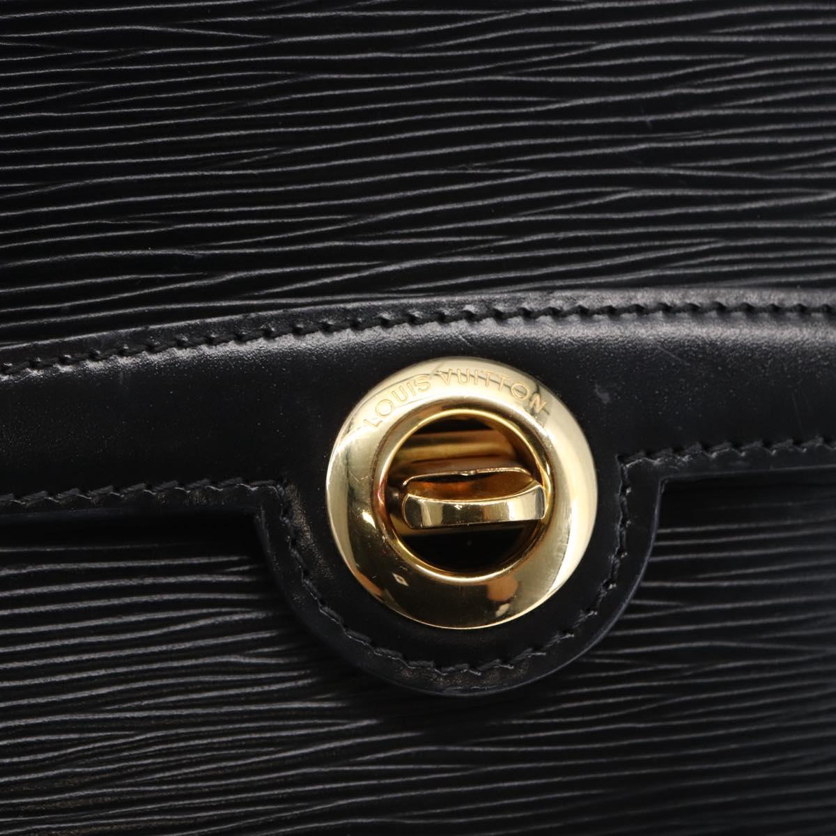 LOUIS VUITTON Epi Pochette Arche Shoulder Bag Black Noir M52572 LV Auth BA6693