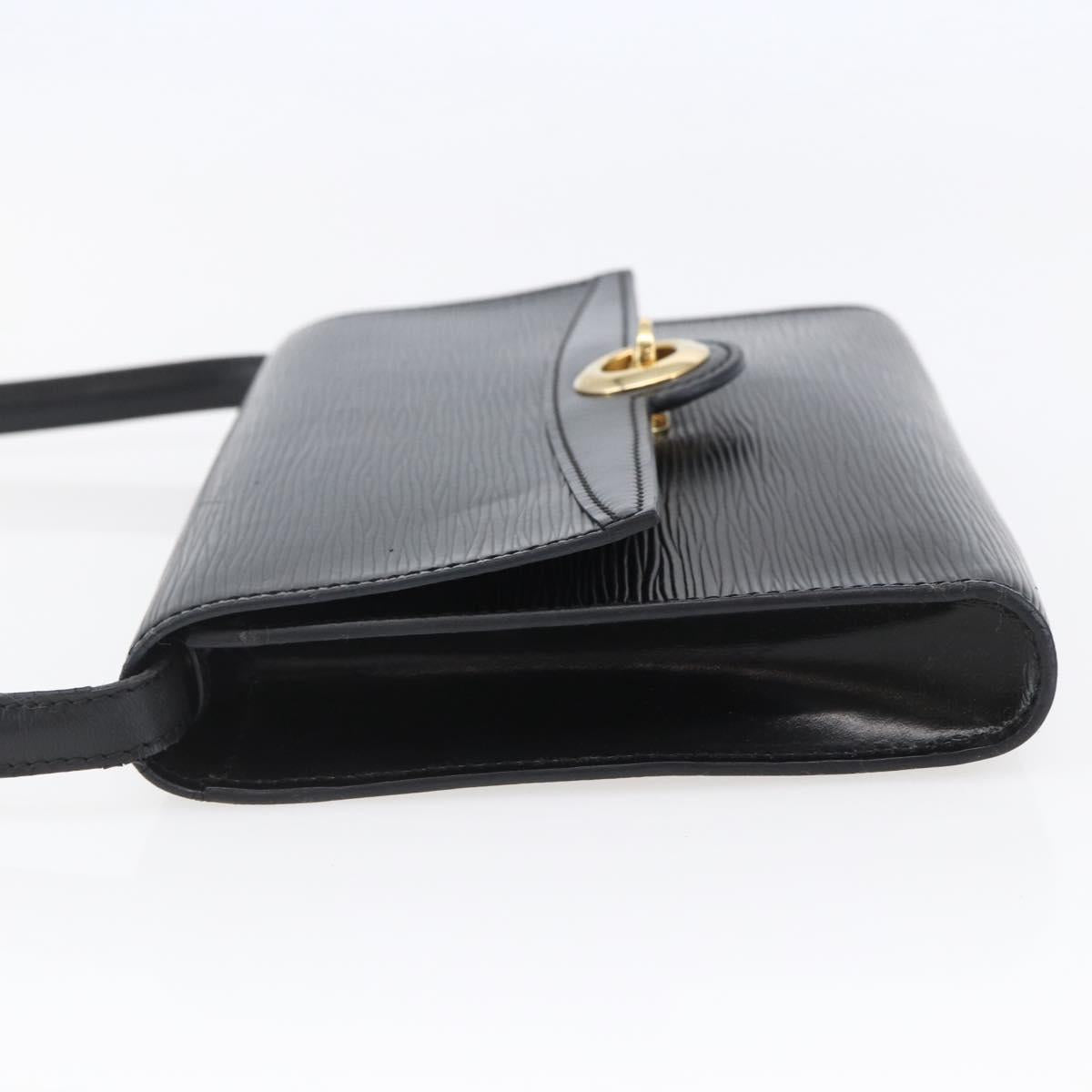 LOUIS VUITTON Epi Pochette Arche Shoulder Bag Black Noir M52572 LV Auth BA6693