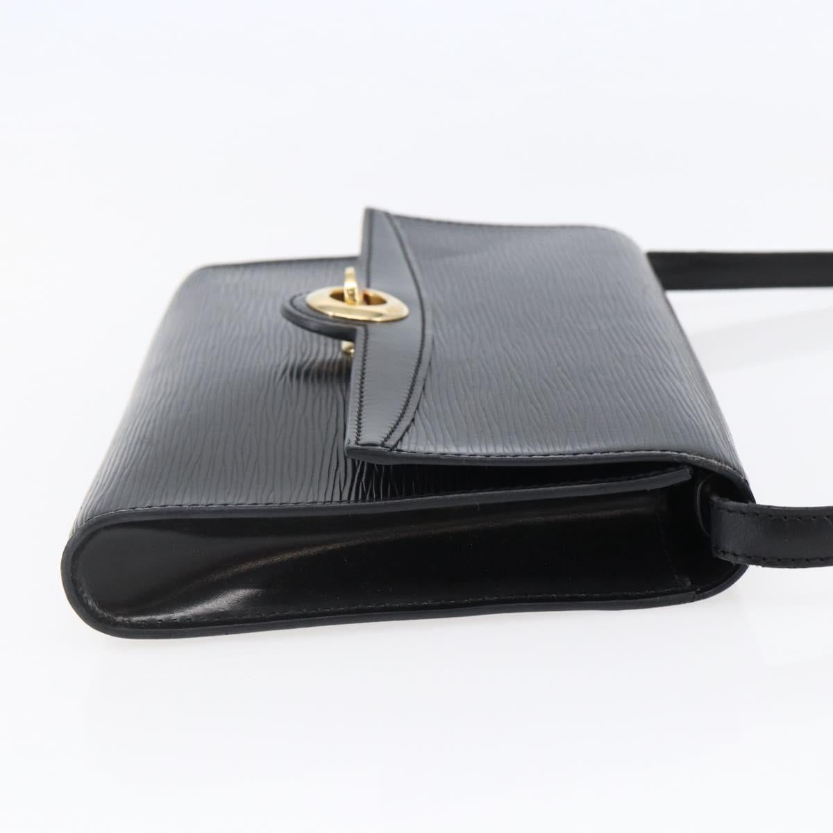LOUIS VUITTON Epi Pochette Arche Shoulder Bag Black Noir M52572 LV Auth BA6693
