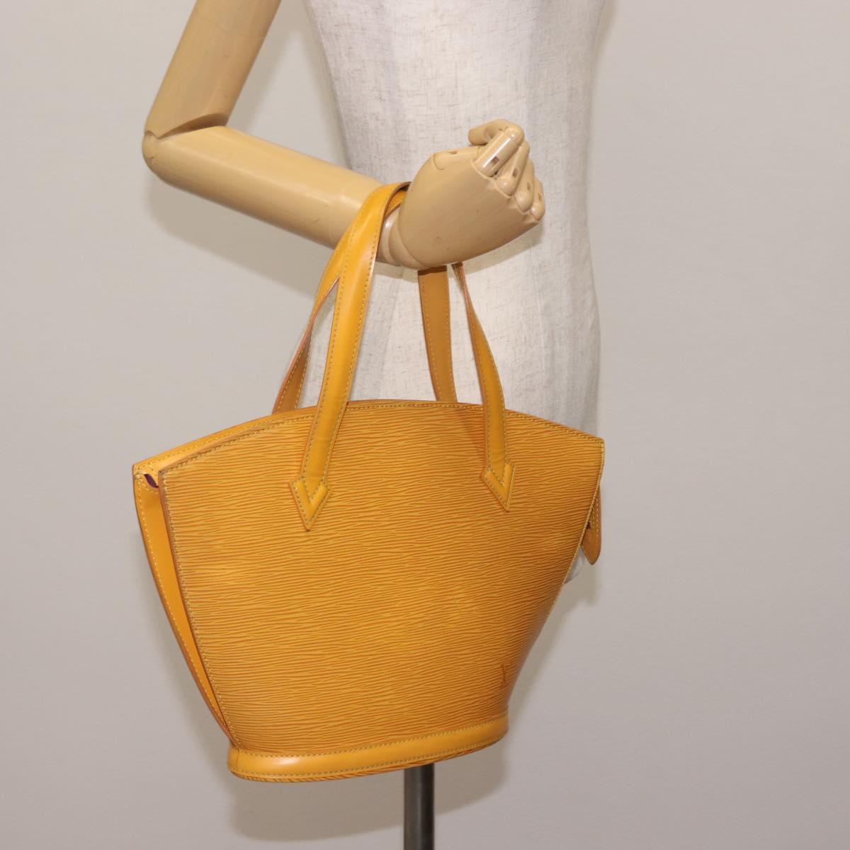 LOUIS VUITTON Epi Saint Jacques Hand Bag Yellow M52279 LV Auth BA6695