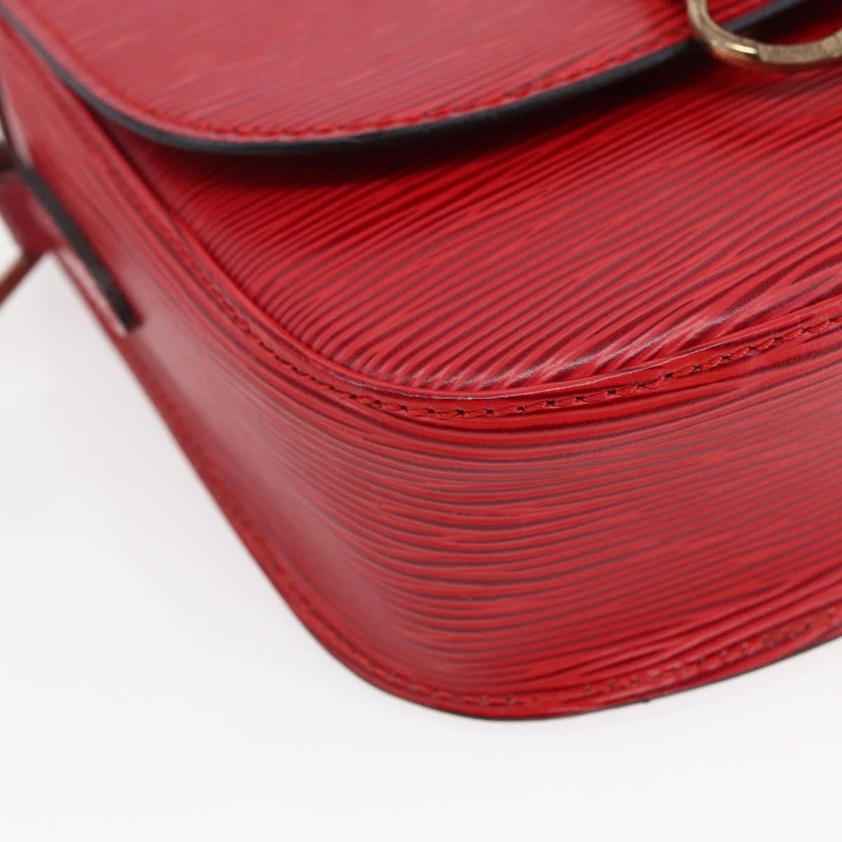 LOUIS VUITTON Epi Saint Cloud PM Shoulder Bag Red M52217 LV Auth BA6698