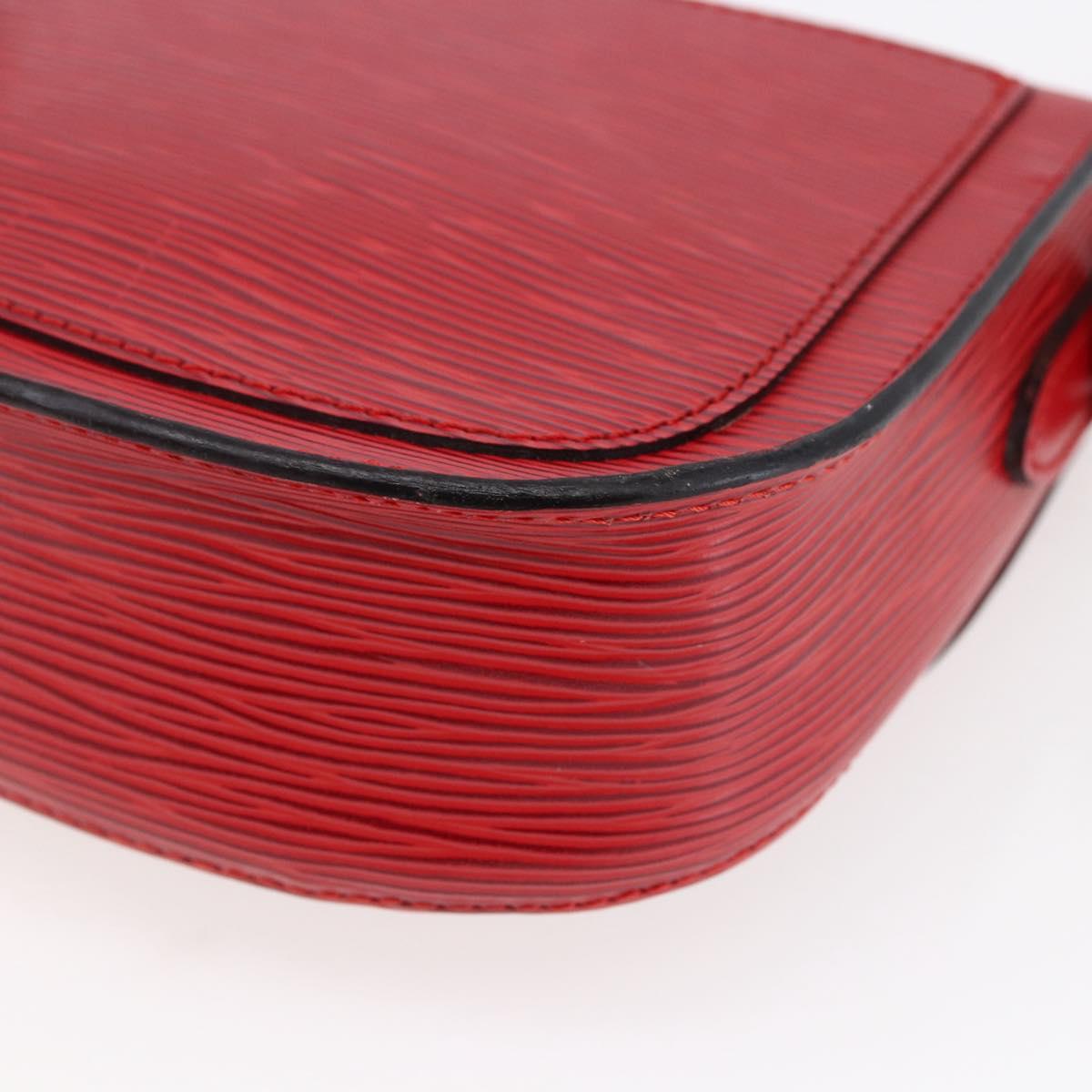 LOUIS VUITTON Epi Saint Cloud PM Shoulder Bag Red M52217 LV Auth BA6698
