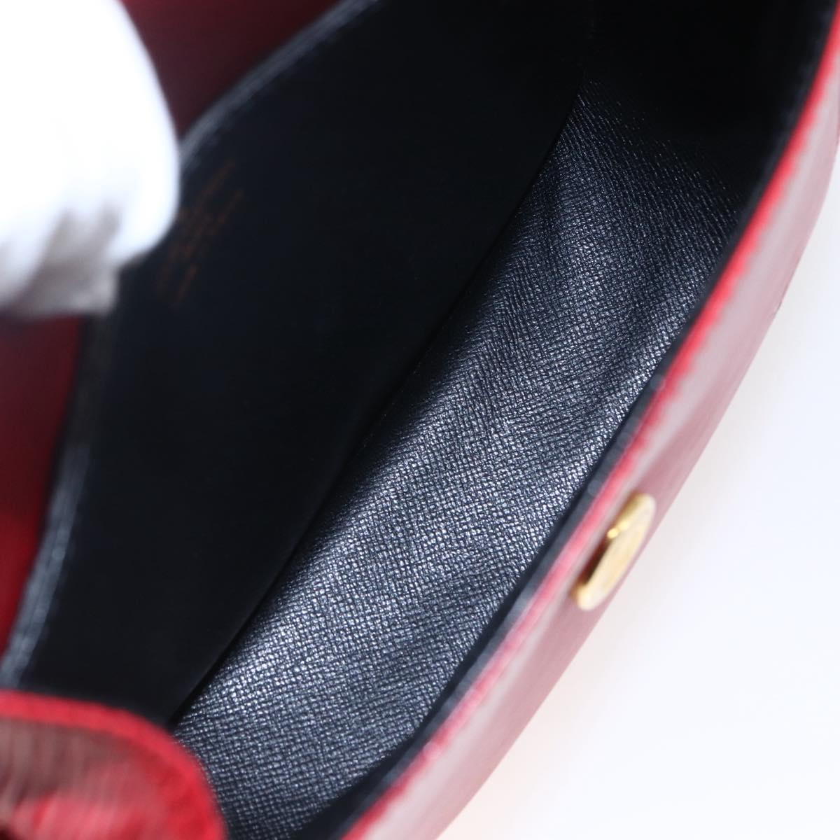 LOUIS VUITTON Epi Saint Cloud PM Shoulder Bag Red M52217 LV Auth BA6698