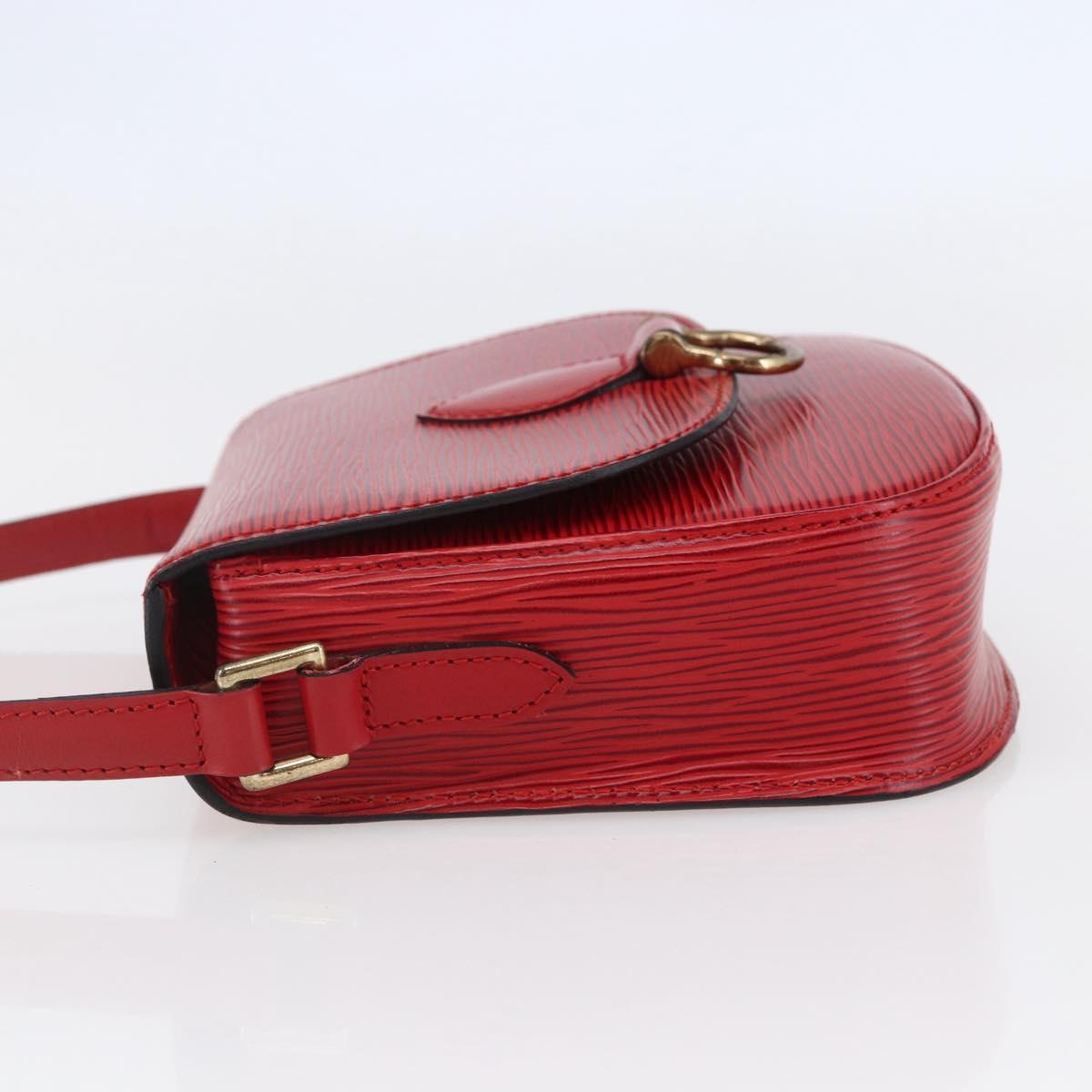 LOUIS VUITTON Epi Saint Cloud PM Shoulder Bag Red M52217 LV Auth BA6698