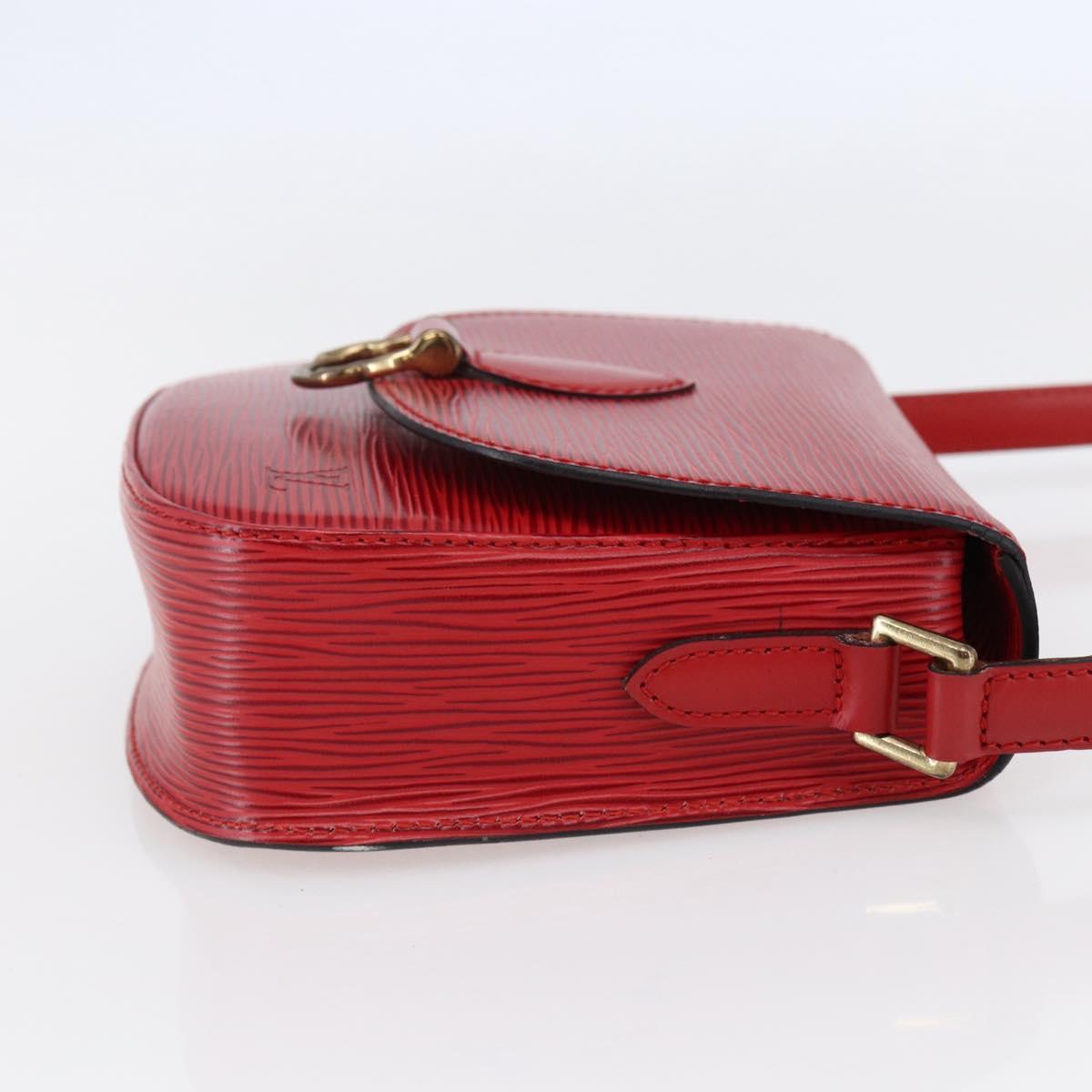 LOUIS VUITTON Epi Saint Cloud PM Shoulder Bag Red M52217 LV Auth BA6698