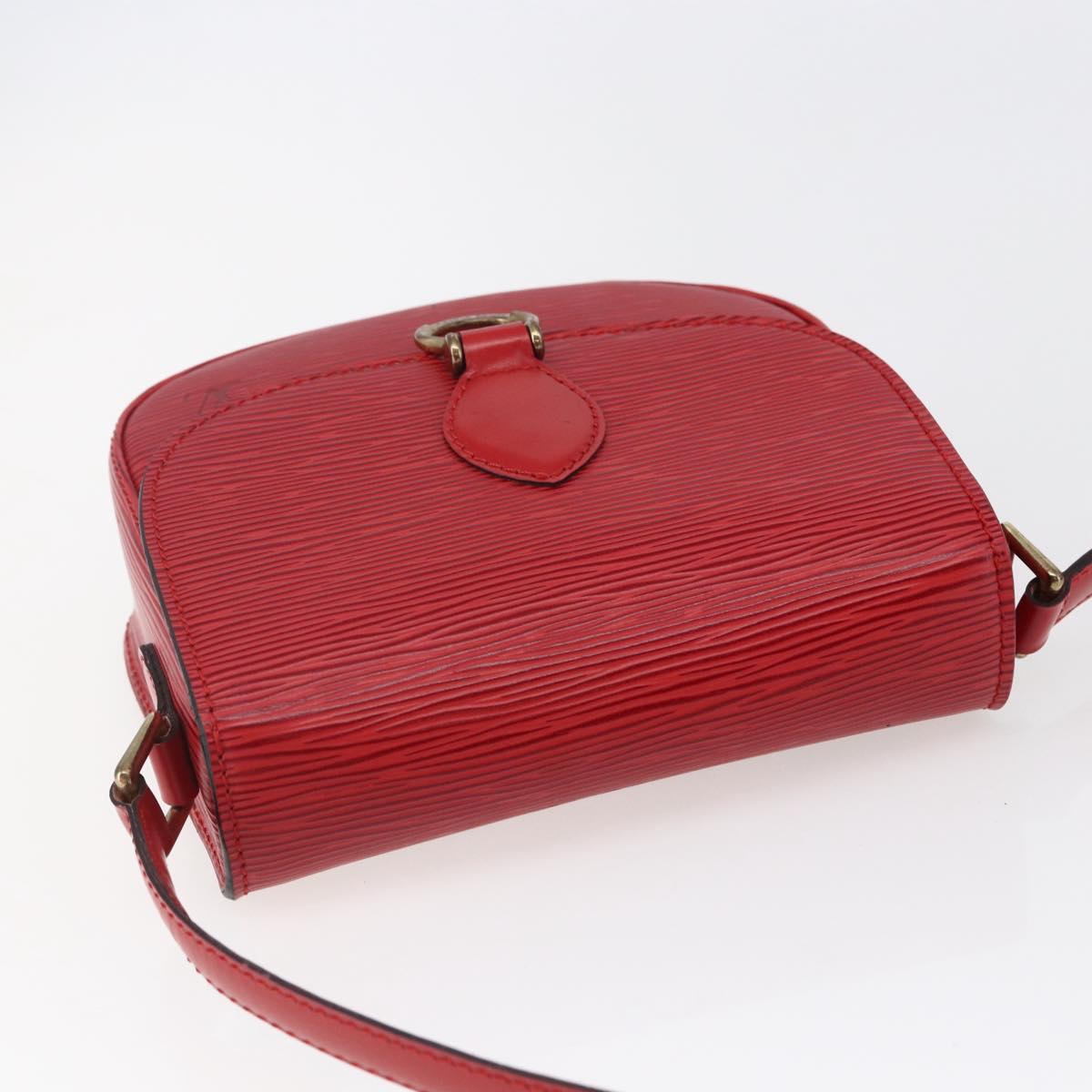 LOUIS VUITTON Epi Saint Cloud PM Shoulder Bag Red M52217 LV Auth BA6698