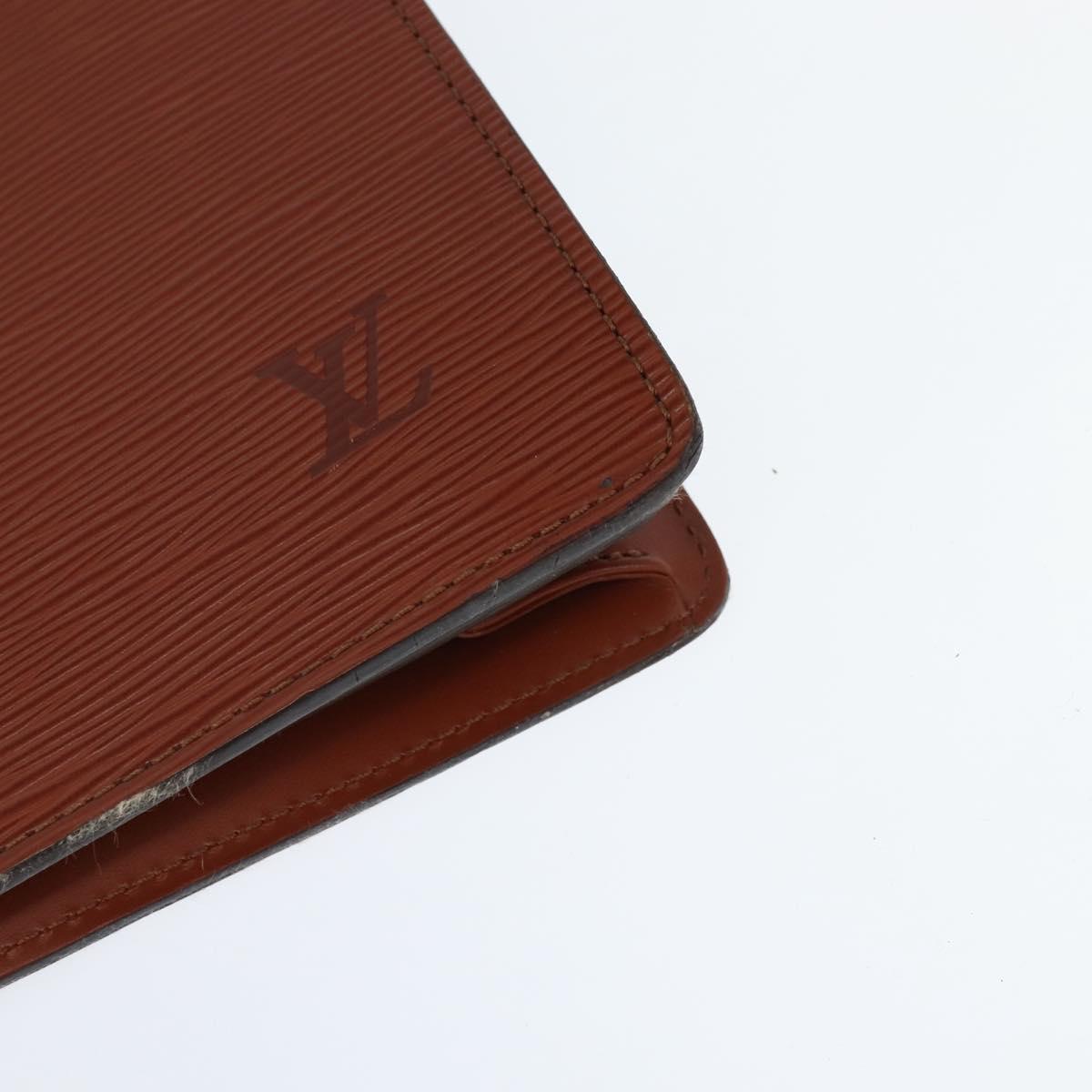 LOUIS VUITTON Epi Serviette Conseiller Briefcase Kenya Brown M54423 Auth BA6700