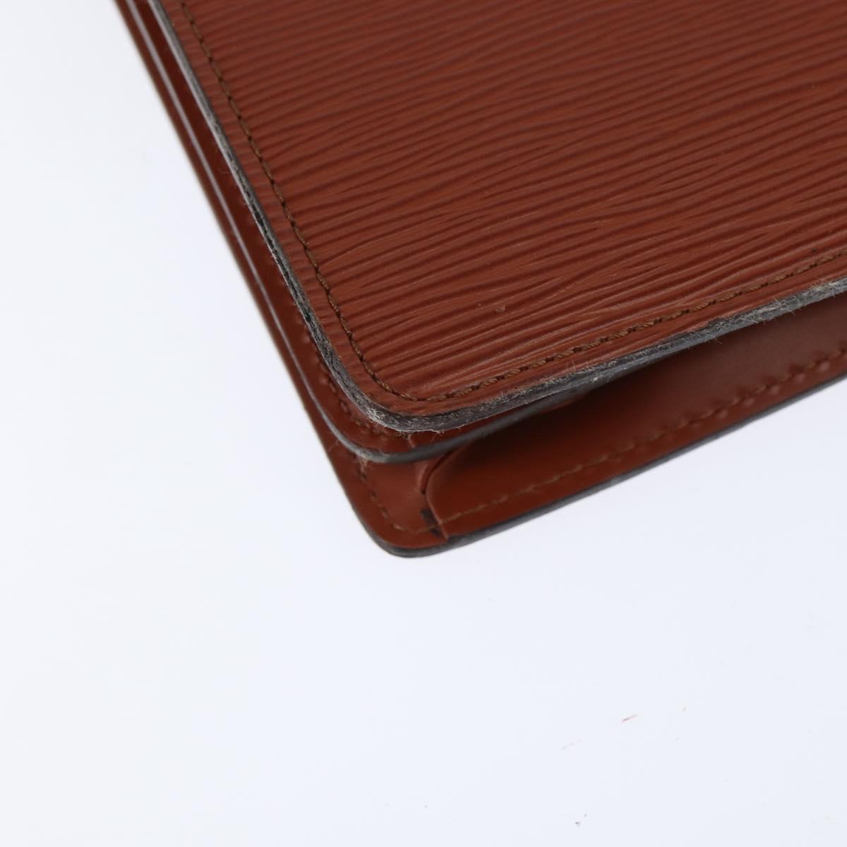 LOUIS VUITTON Epi Serviette Conseiller Briefcase Kenya Brown M54423 Auth BA6700