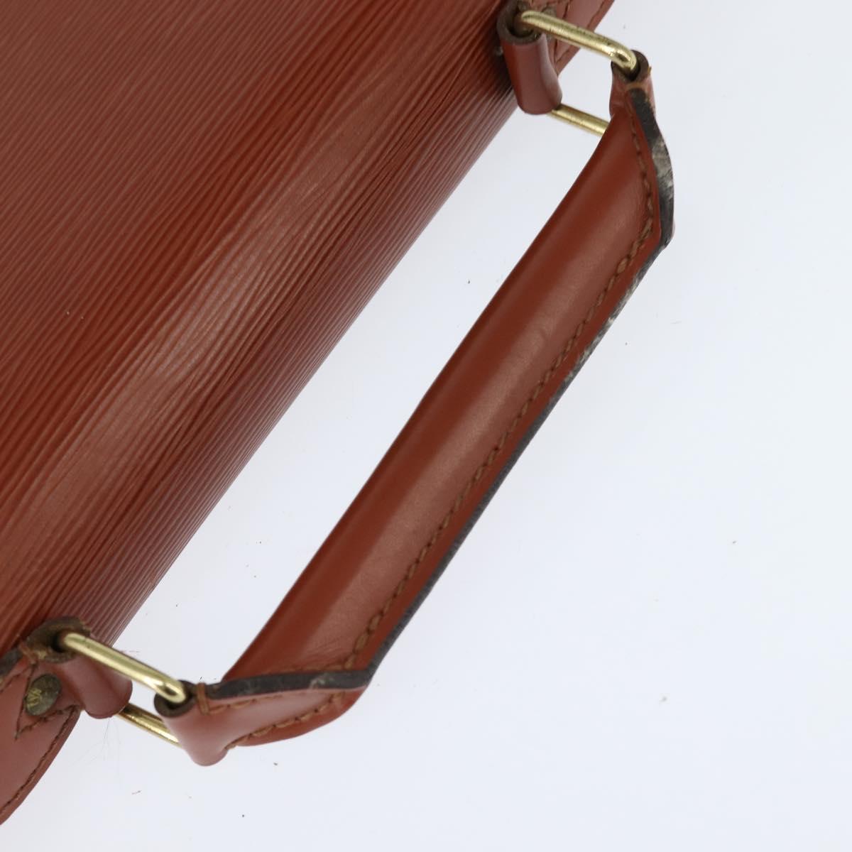LOUIS VUITTON Epi Serviette Conseiller Briefcase Kenya Brown M54423 Auth BA6700