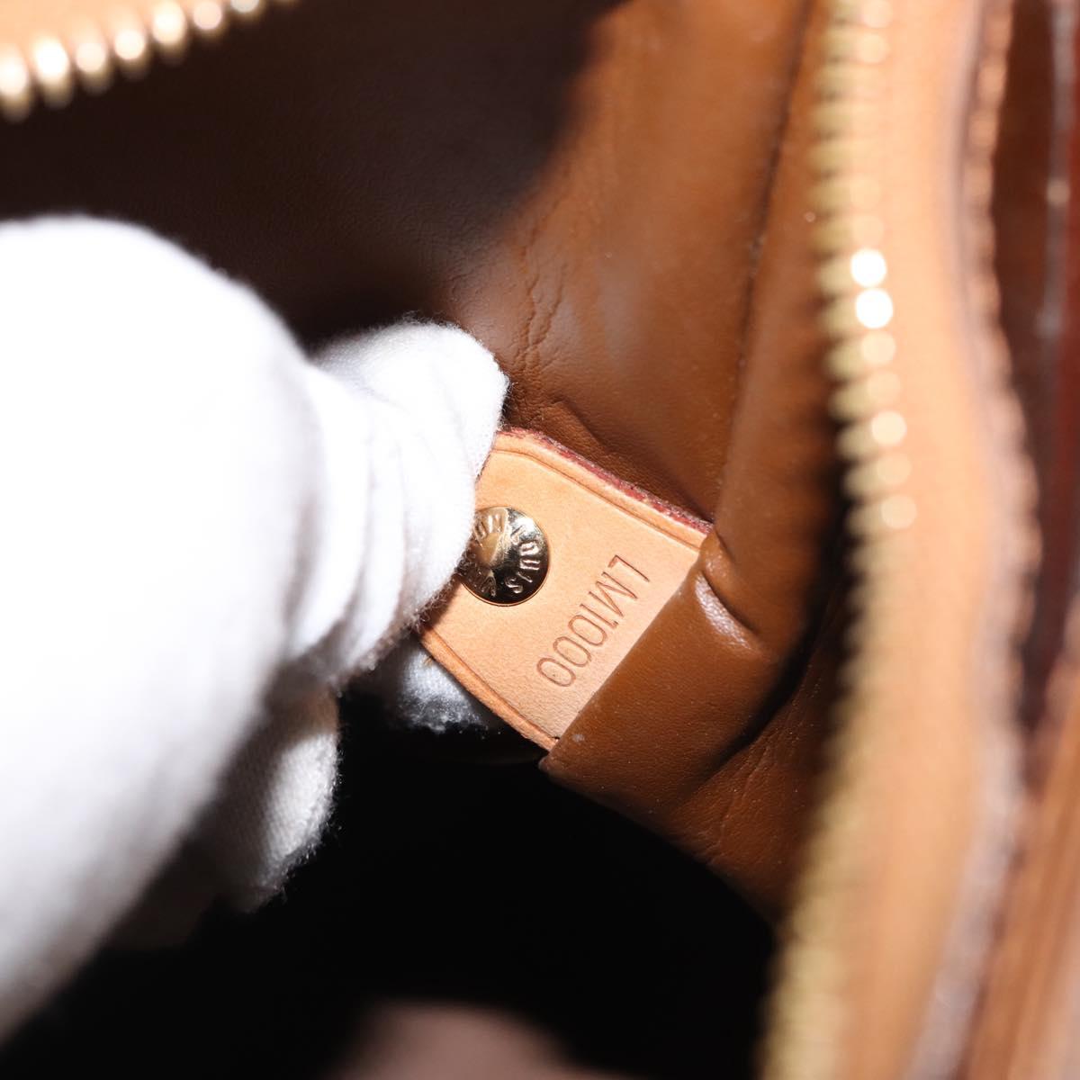 LOUIS VUITTON Monogram Vernis Houston Hand Bag Bronze M91122 LV Auth BA6702