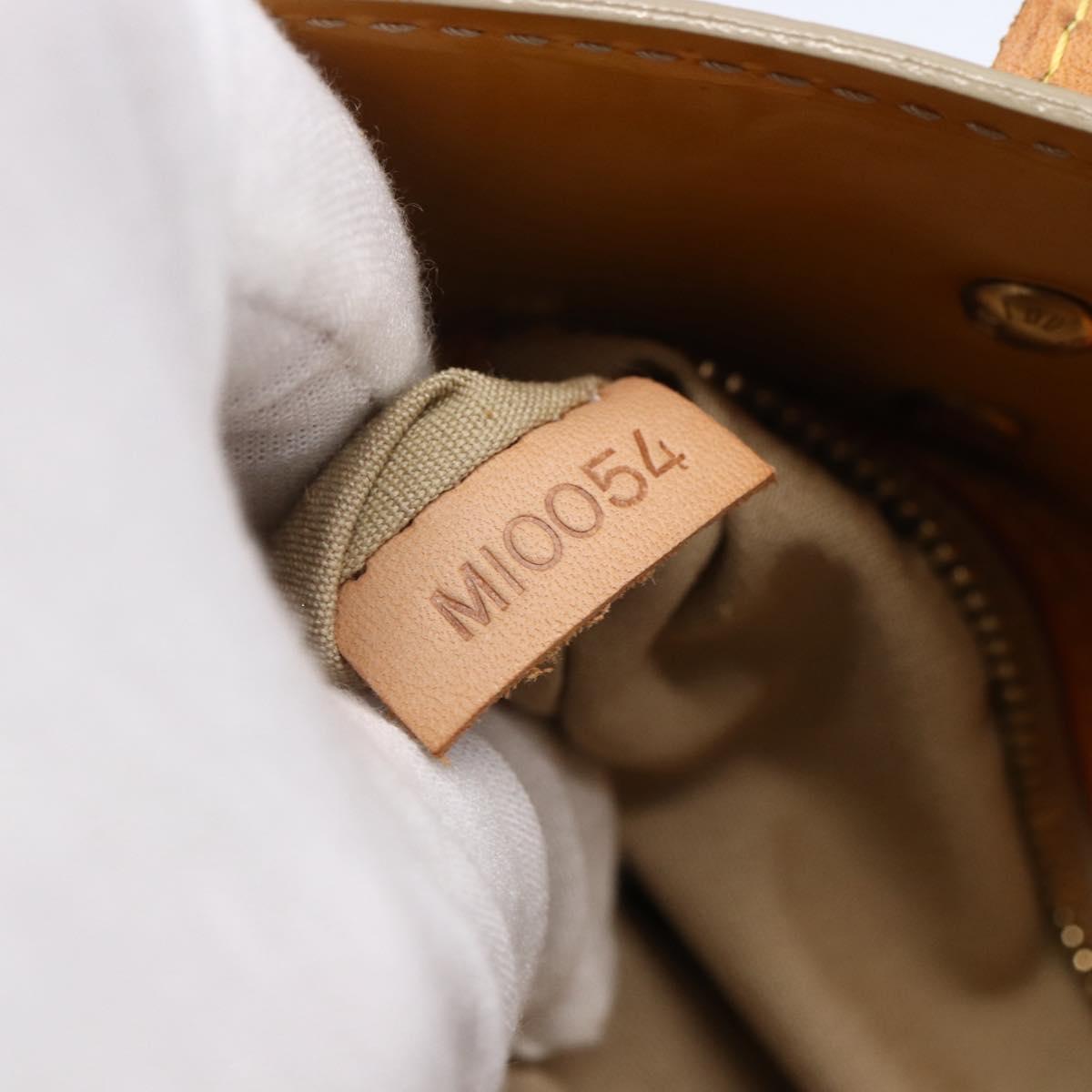 LOUIS VUITTON Monogram Vernis Reade PM Hand Bag Beige M91334 LV Auth BA6706