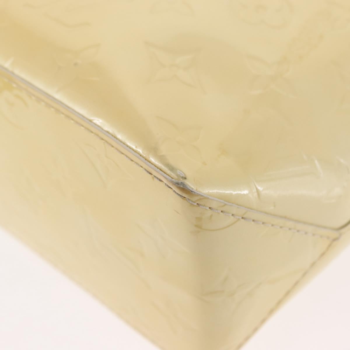 LOUIS VUITTON Monogram Vernis Reade PM Hand Bag Perle M91336 LV Auth BA6707