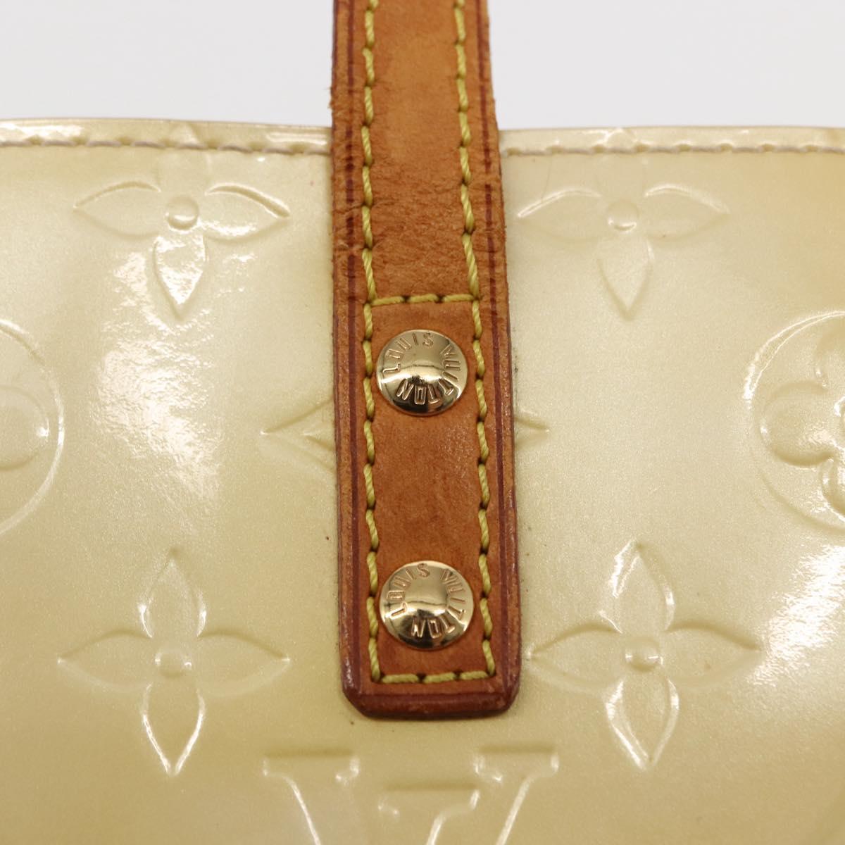 LOUIS VUITTON Monogram Vernis Reade PM Hand Bag Perle M91336 LV Auth BA6707