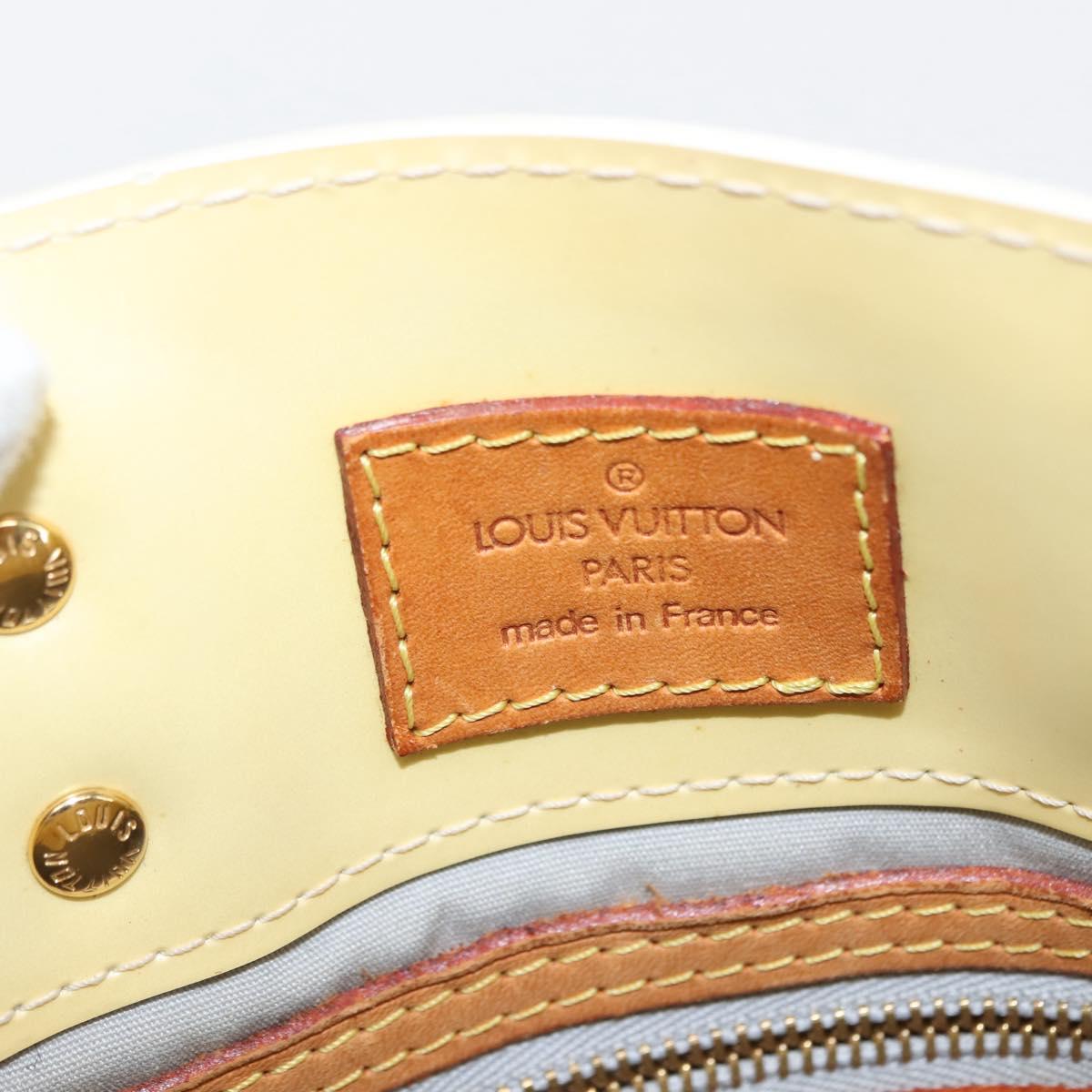 LOUIS VUITTON Monogram Vernis Reade PM Hand Bag Perle M91336 LV Auth BA6707